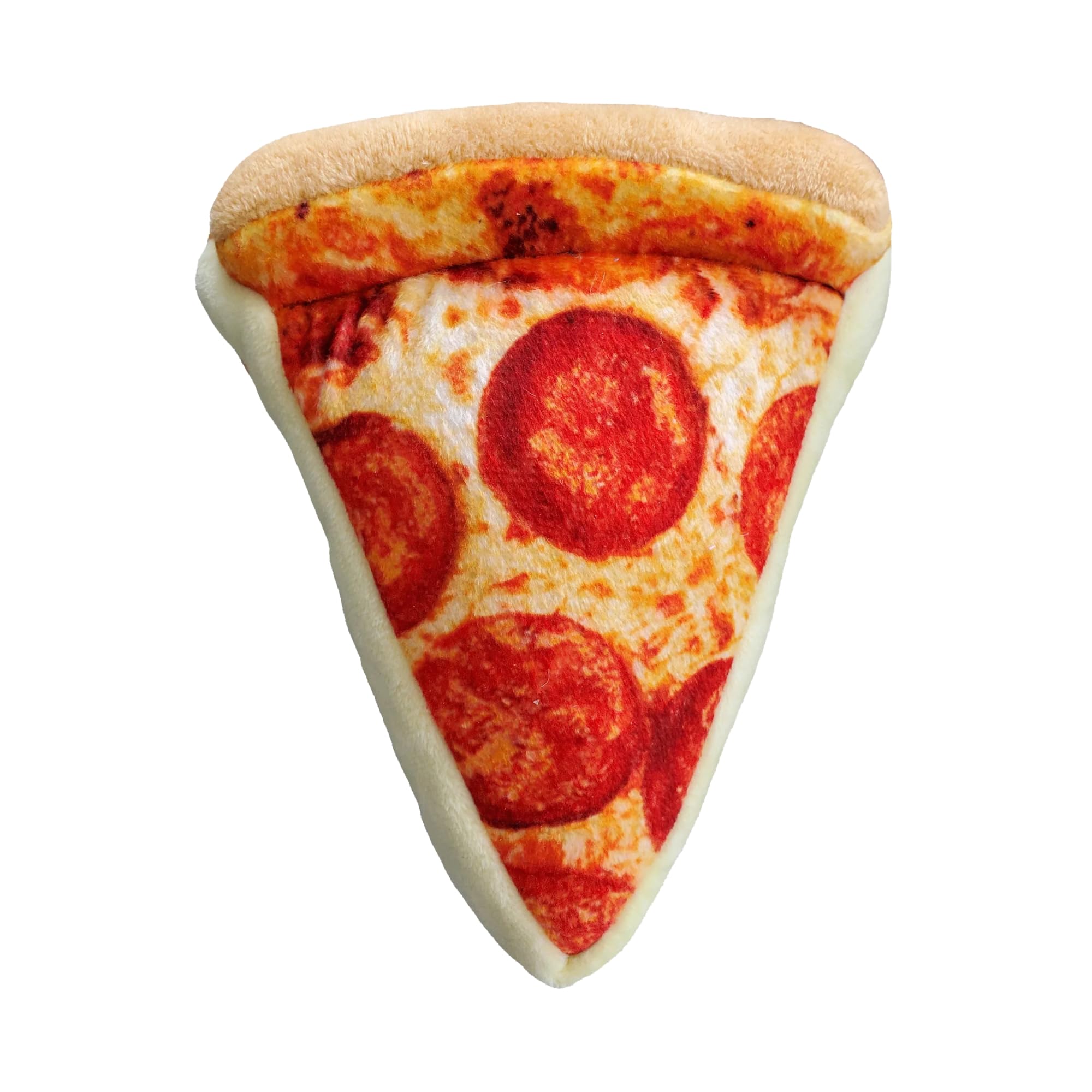 Huxley & Kent For Dogs - Pup-Eroni Pizza (Small) - Power Plush Funny Dog Toy With Squeaker - H&K Squeaky