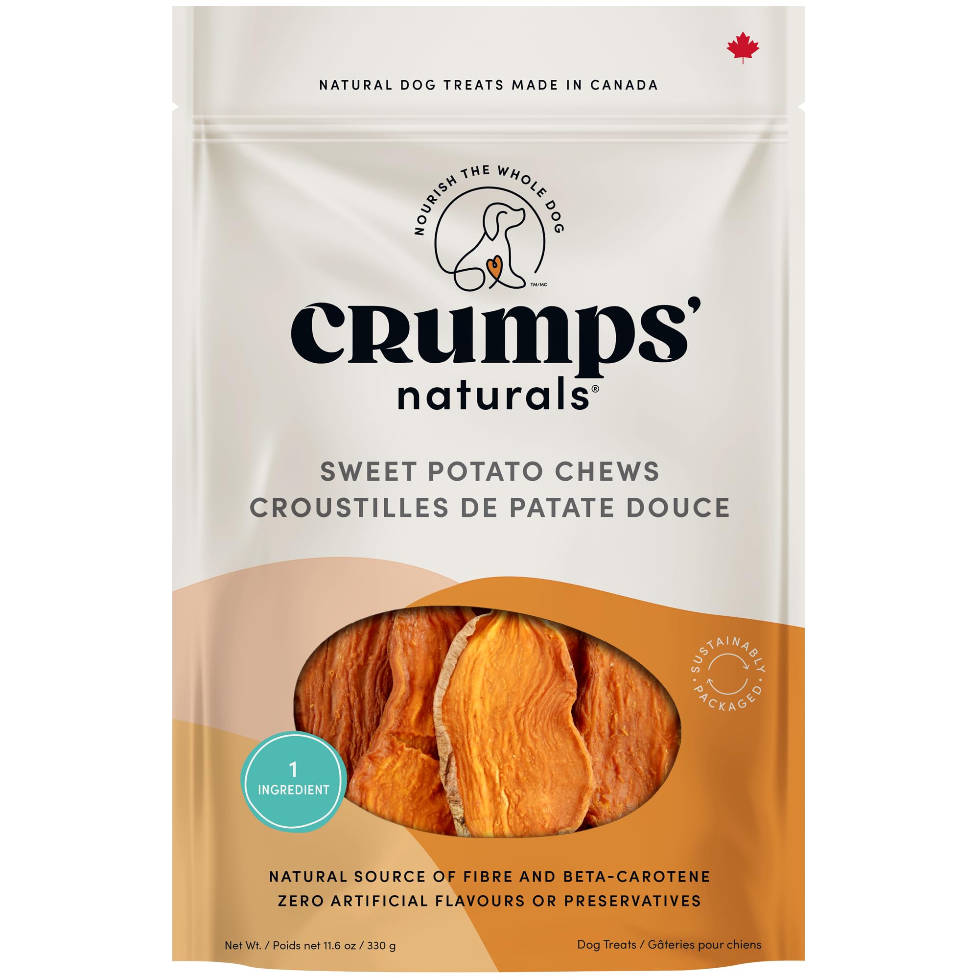 Crumps Naturals Sweet Potato For Pets, 11.6-Ounce