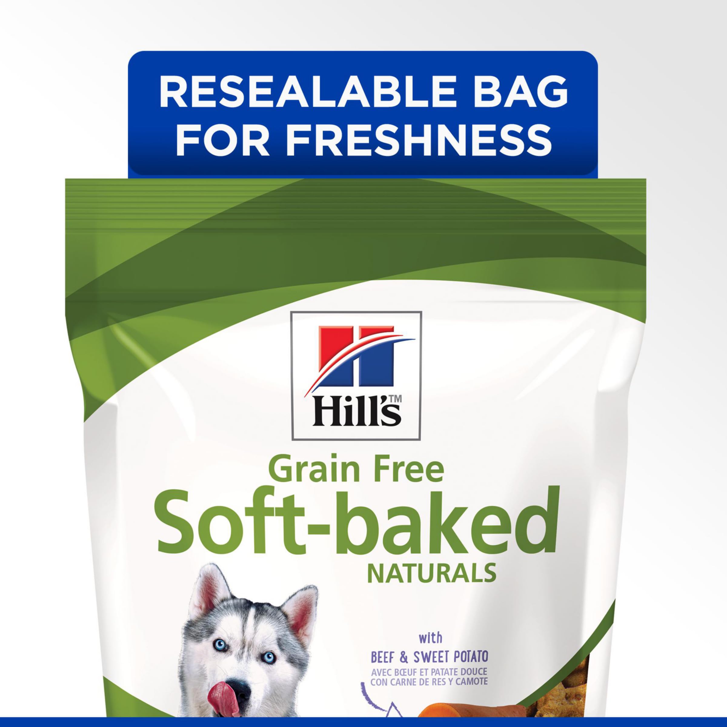 Hills Grain Free Soft Baked Naturals, All Life Stages, Great Taste, Dog Treats, Beef & Sweet Potato, 8 oz Bag