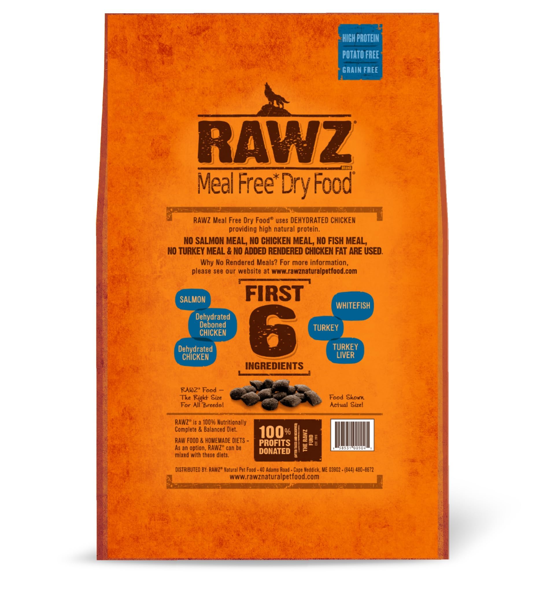 Rawz Meal Free Dry Dog Food (3.5 lb, Chicken,Salmon & Whitefish)