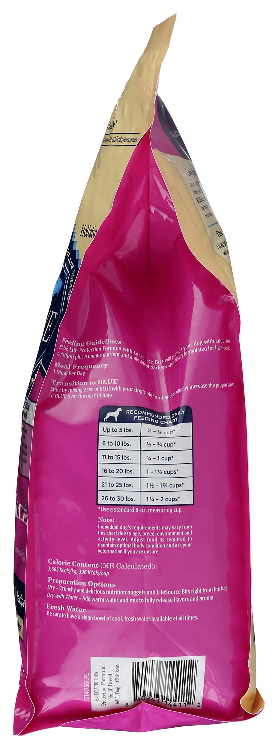 Blue Small Breed Dry Dog Food Life Protection Formula, Chicken & Brown Rice Recipe, Natural Ingredients, No Artificial Flavors o
