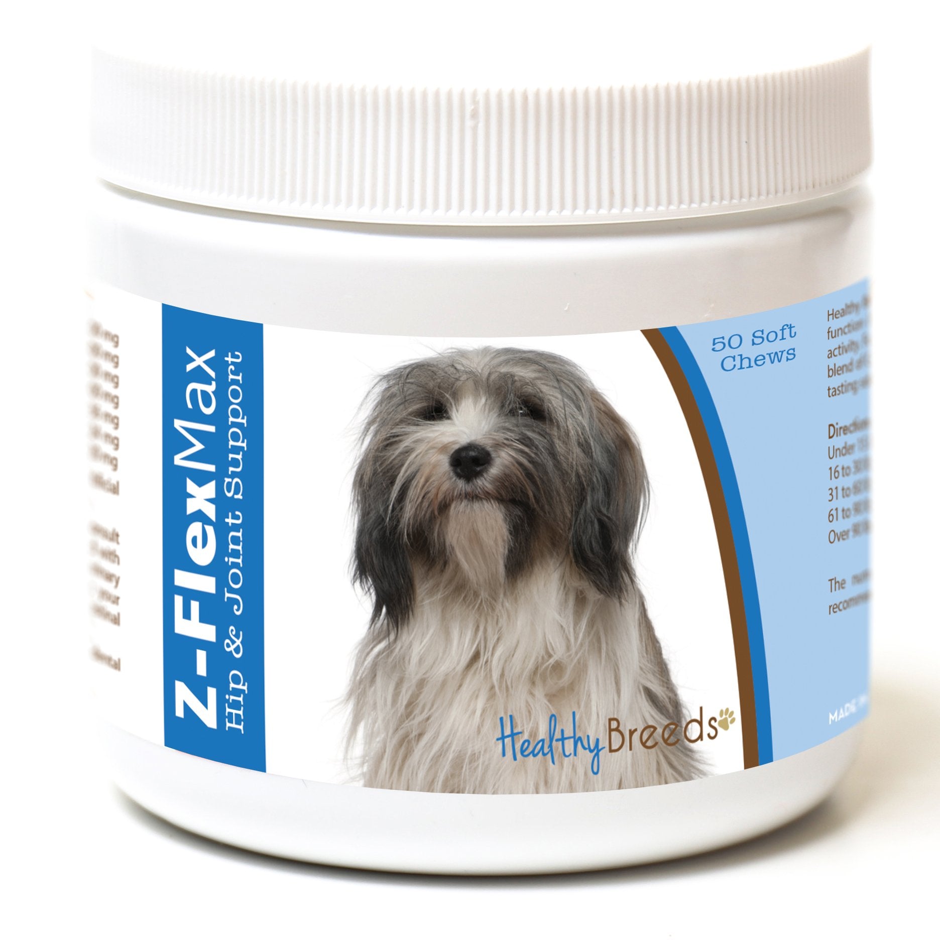 Healthy Breeds Tibetan Terrier Z-Flex Max Hip and Joint Soft Chews 50 Count