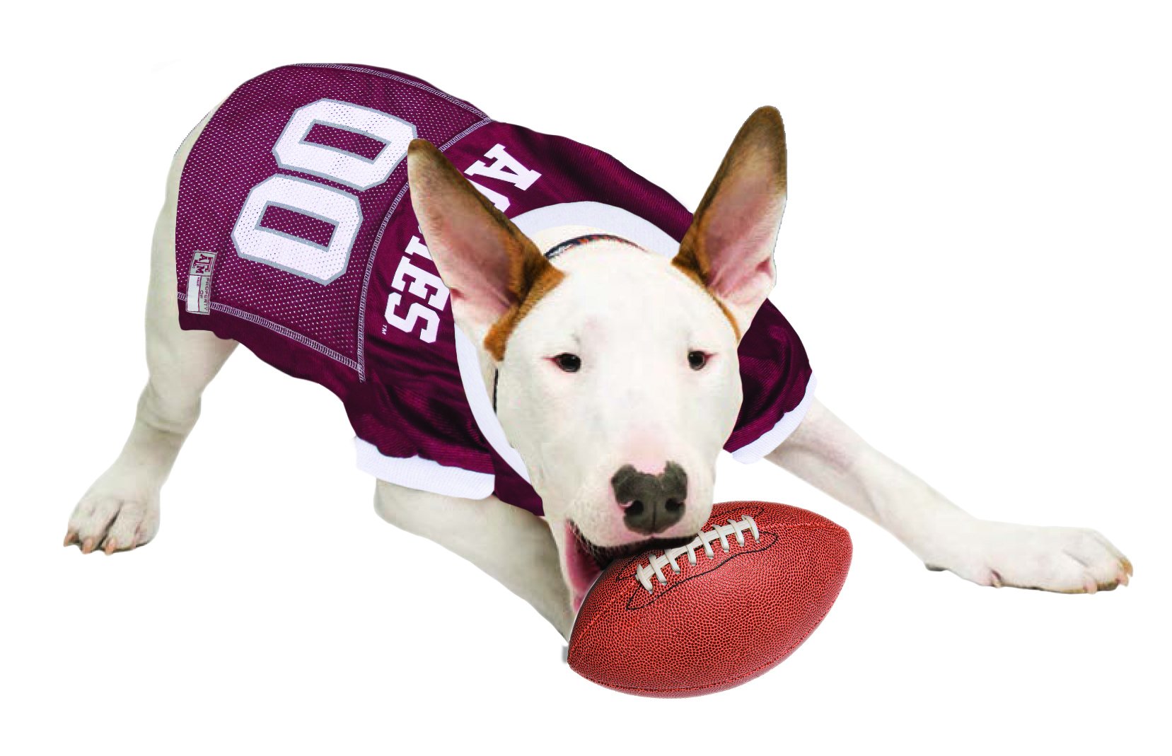 Pets First NCAA College Texas A&M Aggies Mesh Jersey for DOGS & CATS, X-Large. Licensed Dog Jersey with your Favorite Football/B