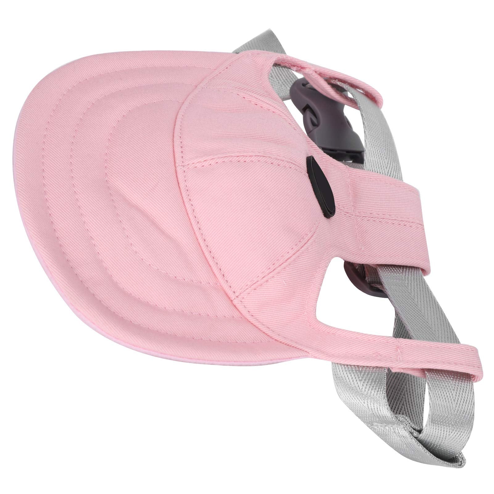 Zerodis Dog Baseball, Adjustable Dog Outdoor Sport Sun Baseball Hat Visor Sunbonnet Outfit With Ear Holes For Puppy Small Dogs(S