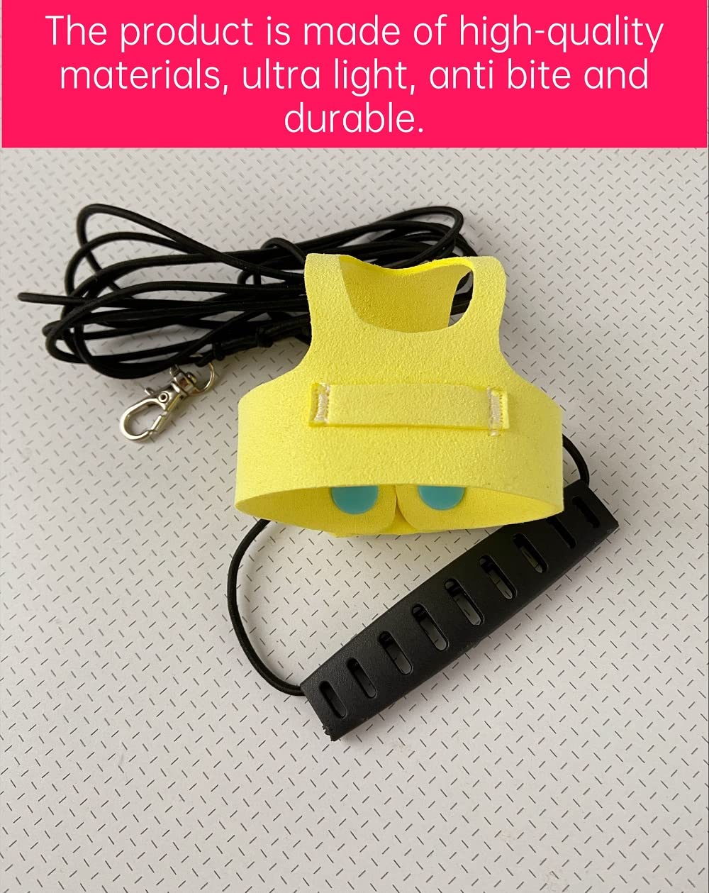 Bird Flight Harness Vest, Parrot Flight Suit With Leash For Parakeets Cockatiels Conures Budgies, Bird Flying Clothes With Rope And Handle For Outdoor Activities Training, Anti Bite (L, Yellow)