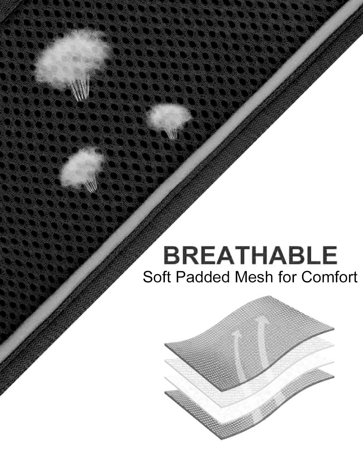 Joytale Step In Dog Harness,12 Colors,Breathable Mesh Vest Harness,Reflective Soft Padded Harnesses For Cats And Puppies Dogs,Bl