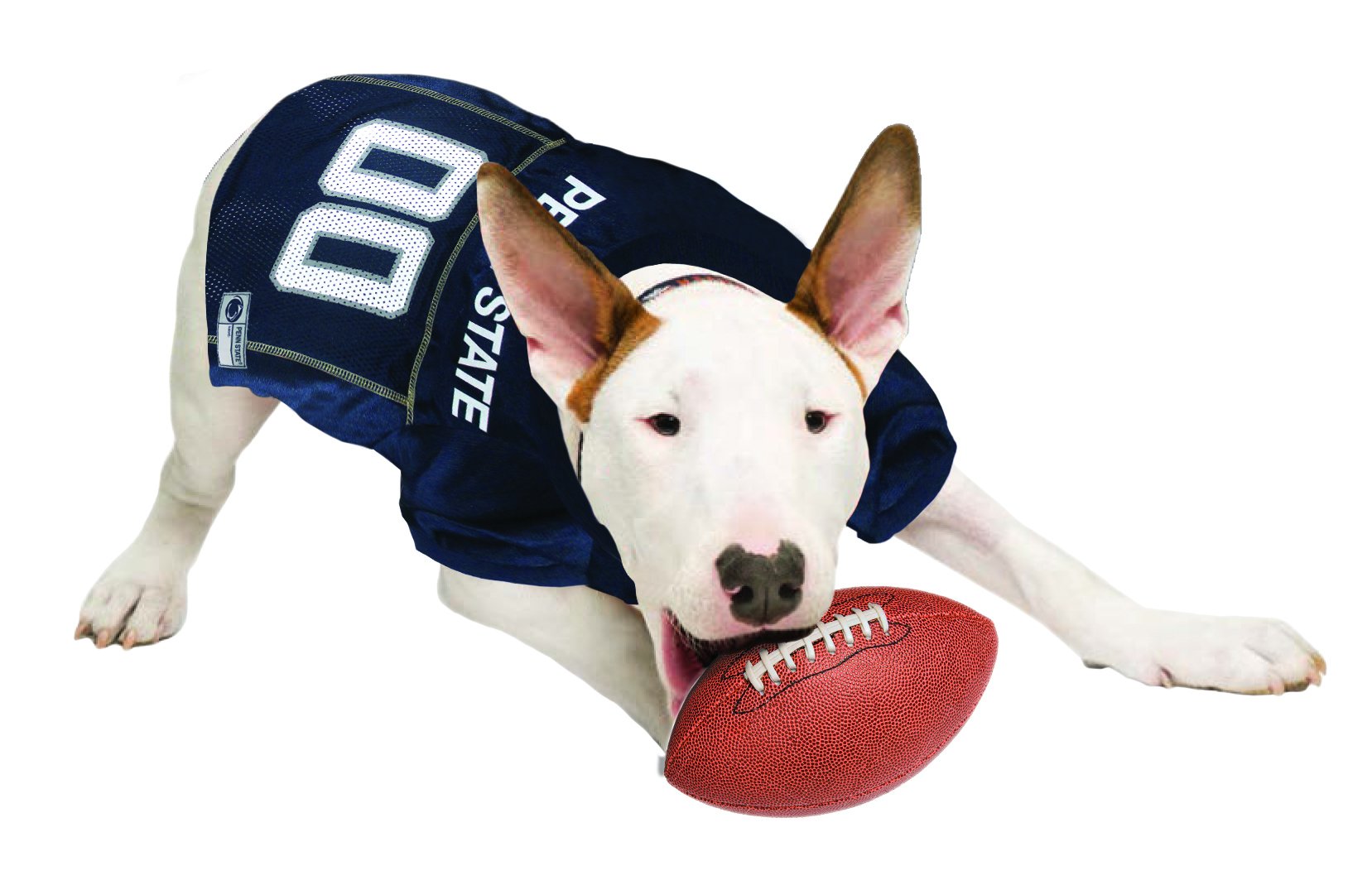 Pets First NCAA College Penn State Nittany Lions Mesh Jersey for DOGS & CATS, Large. Licensed Dog Jersey with your Favorite Foot