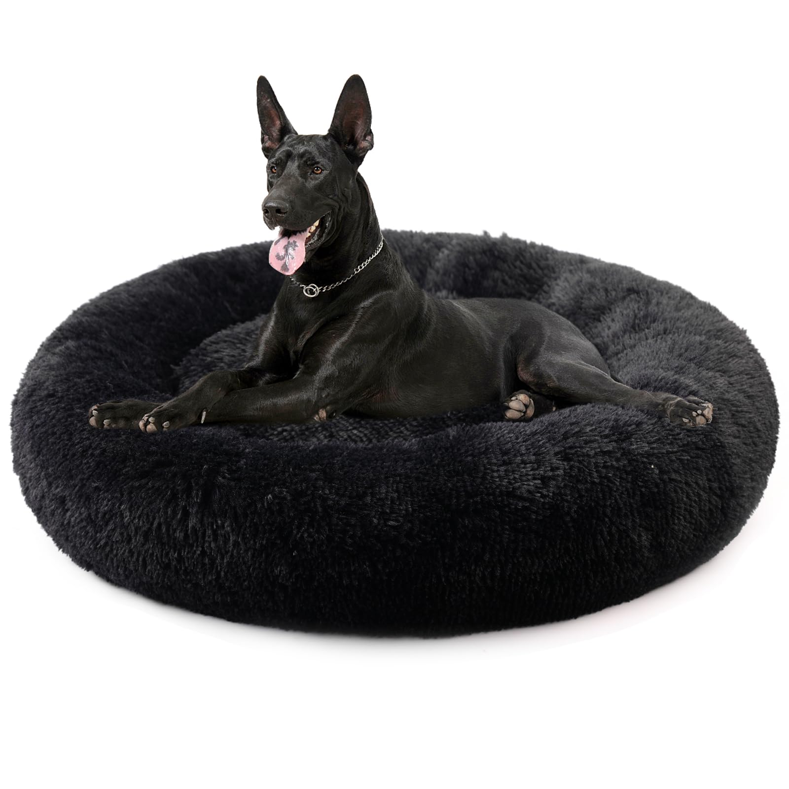 Nisrada Dog Bed For Small Medium Large Dogs, 27 Inch Calming Dogs Bed, Washable-Round Cozy Soft Pet Bed For Puppy And Kitten With Slip-Resistant Bottom