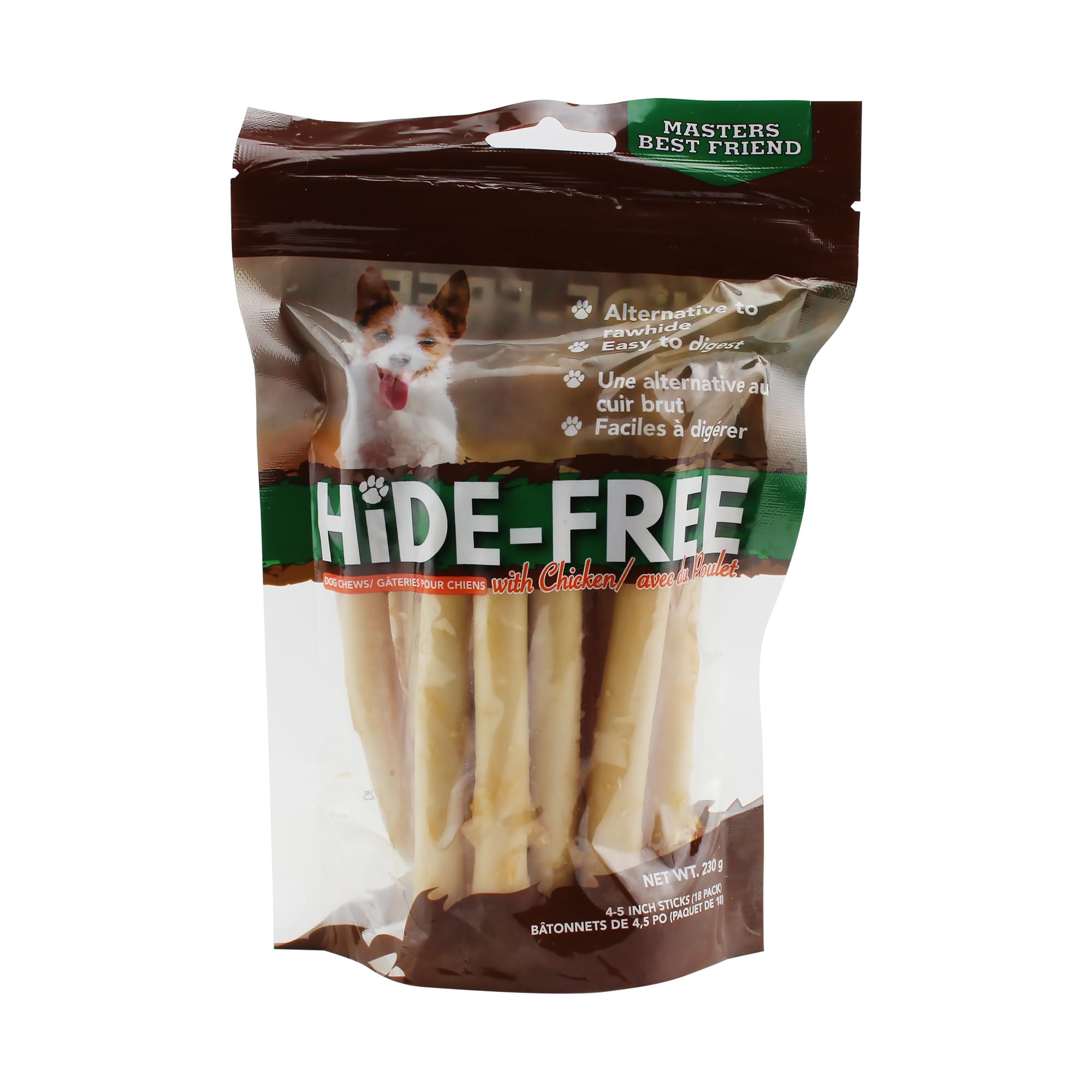 Hide-Free Sticks w/Chicken 4-5 18 Pack