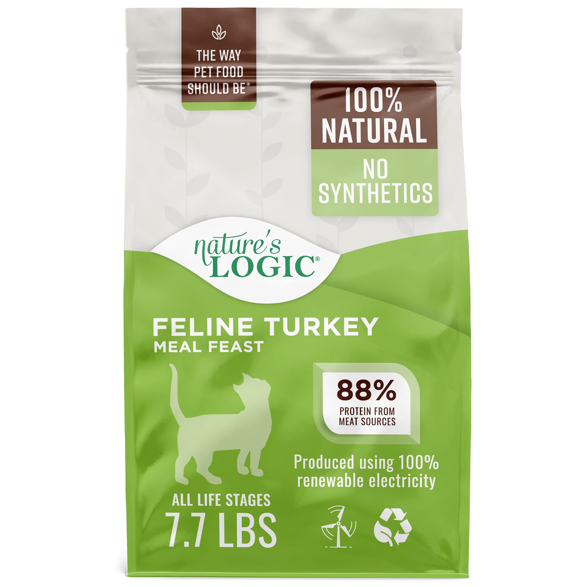 Natures Logic Turkey Dry Cat Food (1 Pack), 7.7 lb