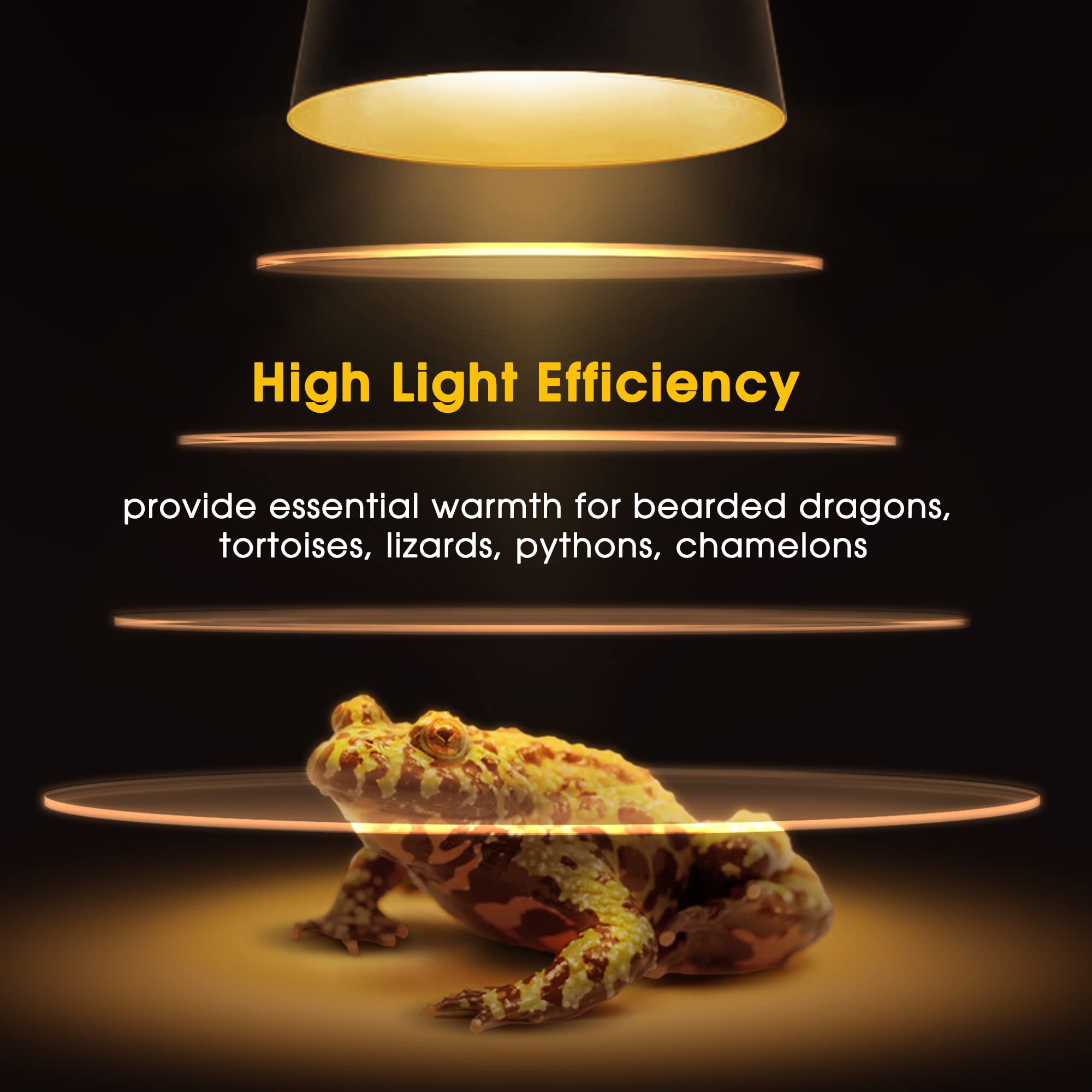 Briignite G9 Heat Lamp Bulbs for Reptiles, Dimmable 50W, 2 Pack, Warm White, Ideal for Bearded Dragons, Geckos, and Turtles