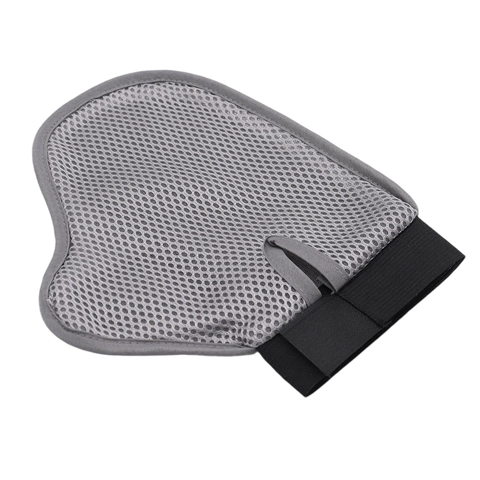Zoomella Pet Grooming Glove Right Hand Multifunction Reusable Gentle Deshedding Glove|Brushes, Combs & Rakes|Pet Supplies