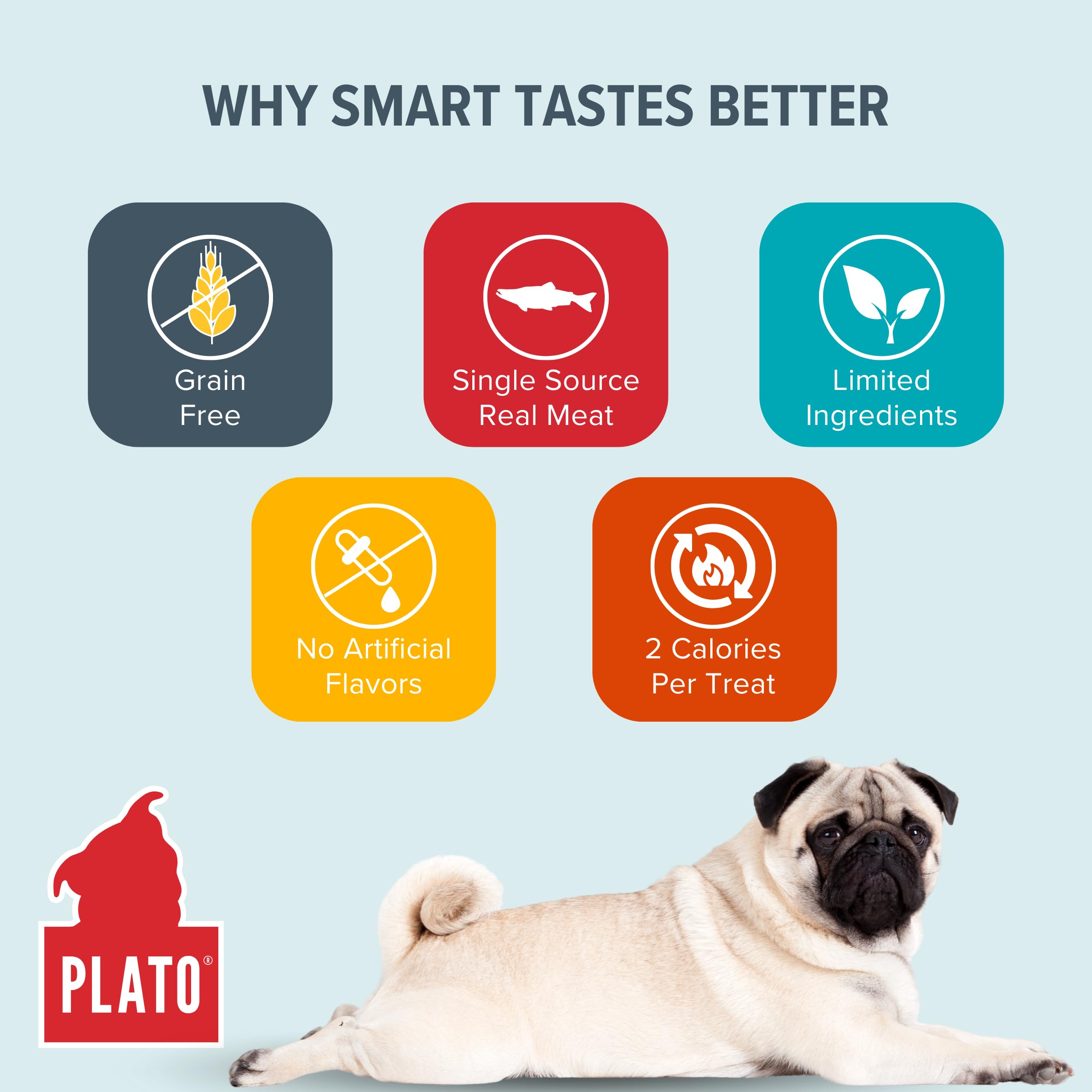 Plato Dog Strips Small Bites Grain Free Salmon 6Oz