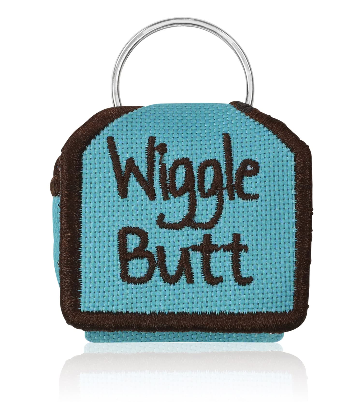The Tag Bag - Dog Tag Silencer (Wiggle Butt/Teal)