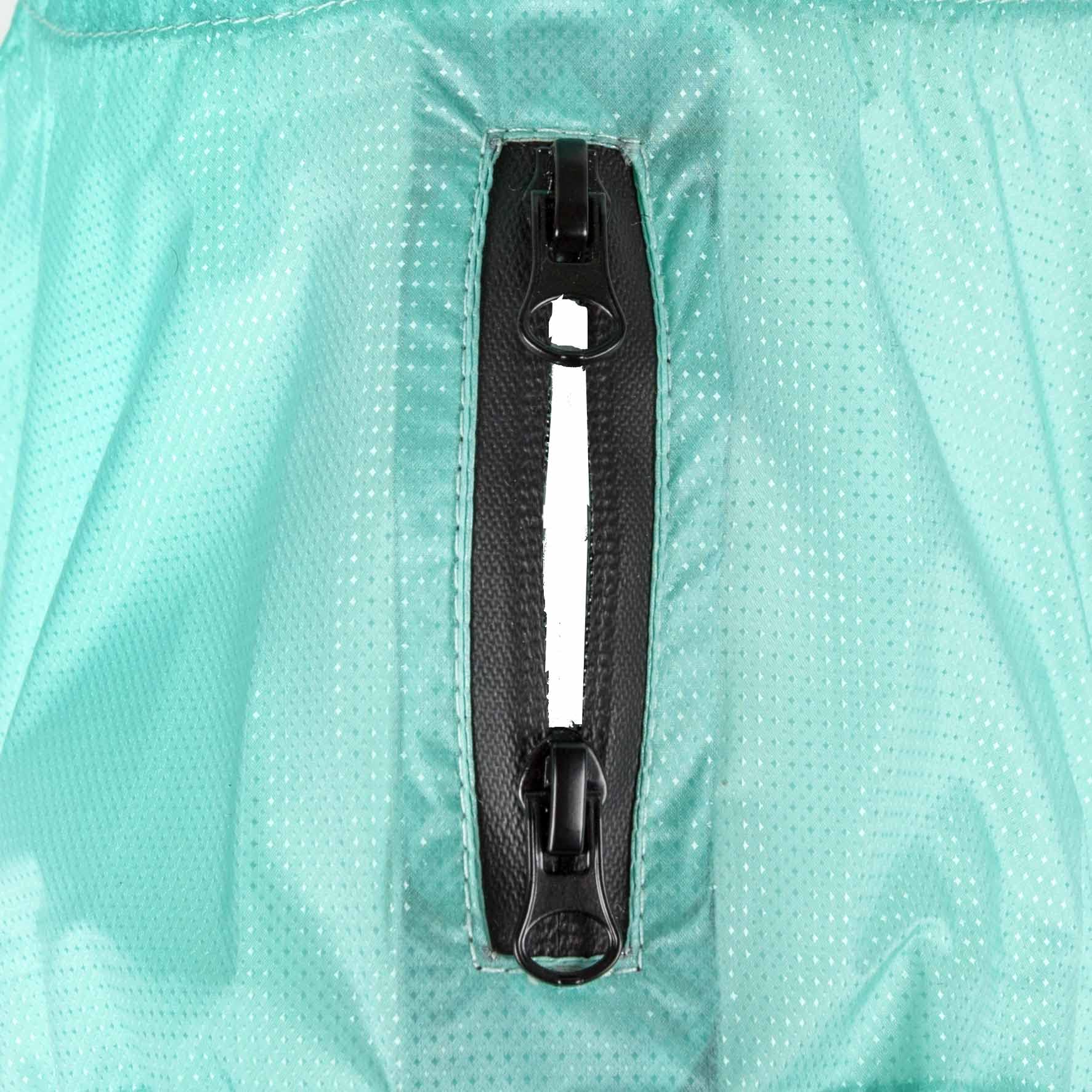 Dog Helios Torrential Shield Adjustable And Waterproof Dog Raincoat Poncho, Lg, Green