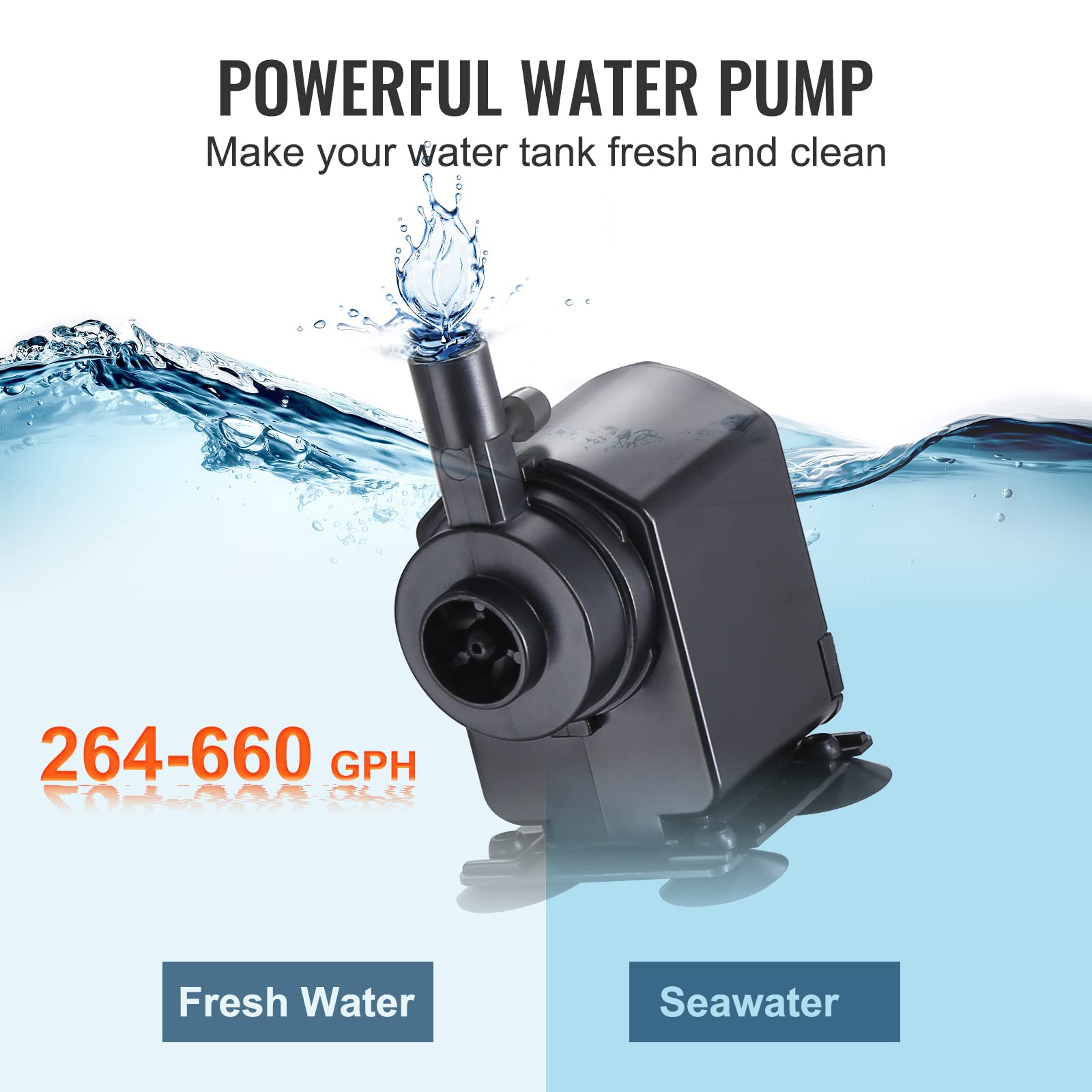 VEVOR Aquarium Chiller, 110 Gal 416 L, 1/3 HP Hydroponic Water Chiller, Quiet Refrigeration Compressor for Seawater and Fresh Wa
