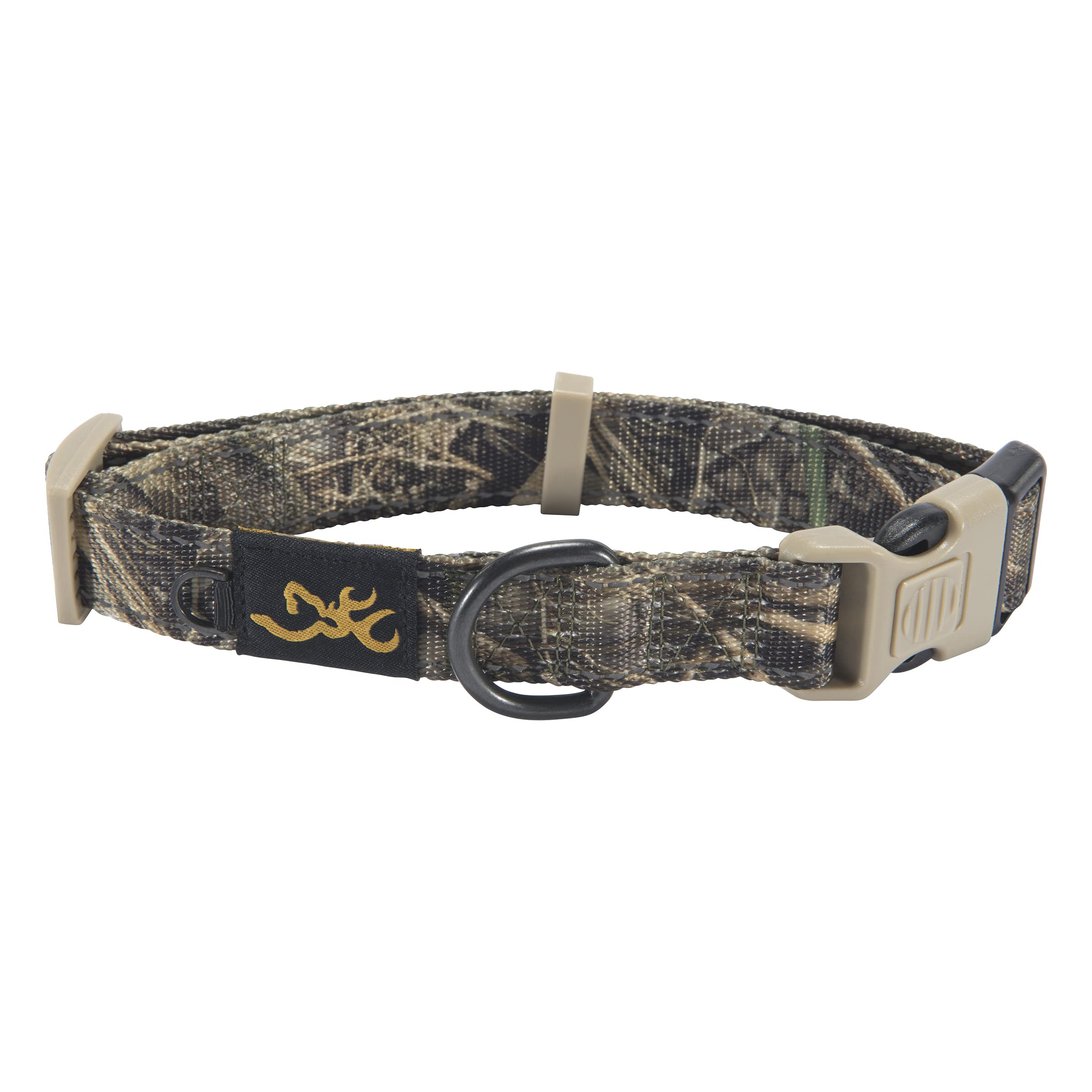 Browning Classic Preformance Webbing Pet Collar, Fully Adjustable, Available In Solid Colors And Camo Patterns, Realtree Max-7, 