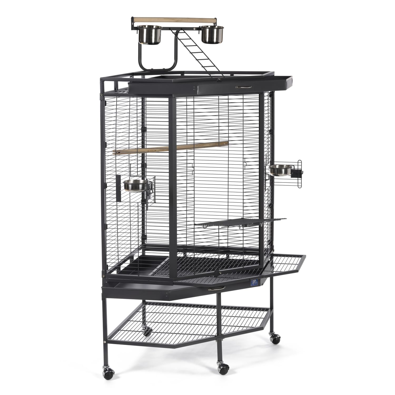 Prevue Pet Products Corner Bird Cage with Playtop