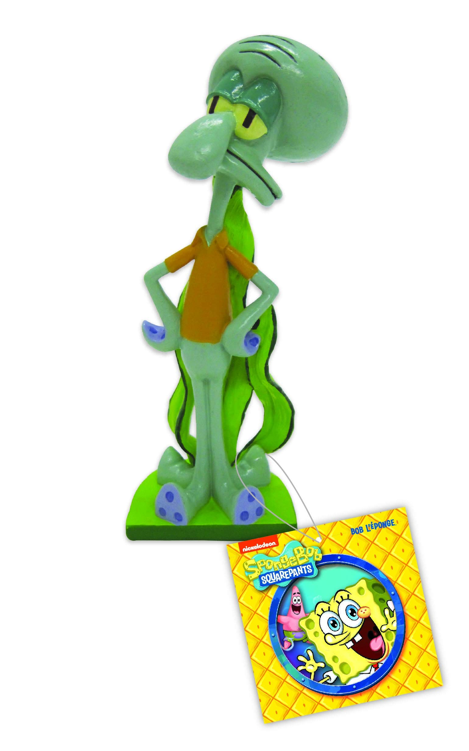 Penn-Plax Officially Licensed Spongebob Squidward Aquarium Resin D  cor Ornament - Bring a Little Bikini Bottom and Spongebob to