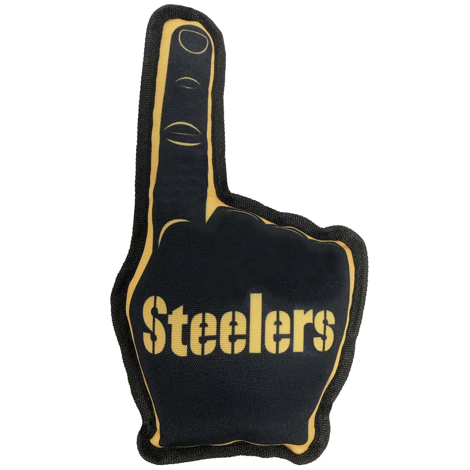 Nfl Pittsburgh Steelers #1 Fan Toy For Dogs & Cats. Best Tough Pet Toy With Inner Squeaker