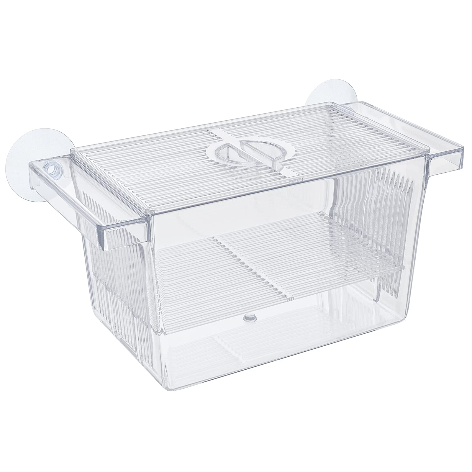 Pawfly Aquarium Fish Breeding Box Acrylic Hatchery Incubator Tank with Suction Cups Small Isolation Box for Baby Small Fish Shri