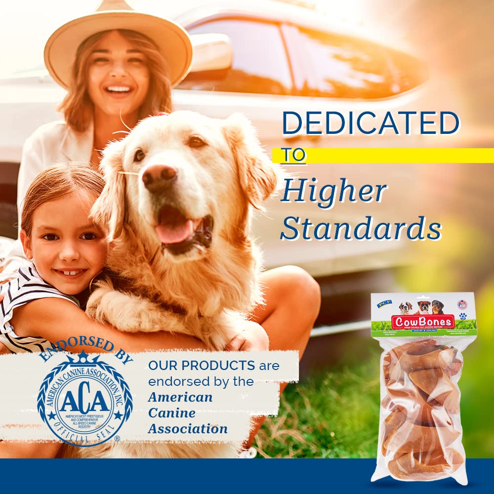 Pet Center, Inc. (PCI - Cow Bones - 10 Pack - Hickory Smoked Flavor Beef Hooves Dog Treat