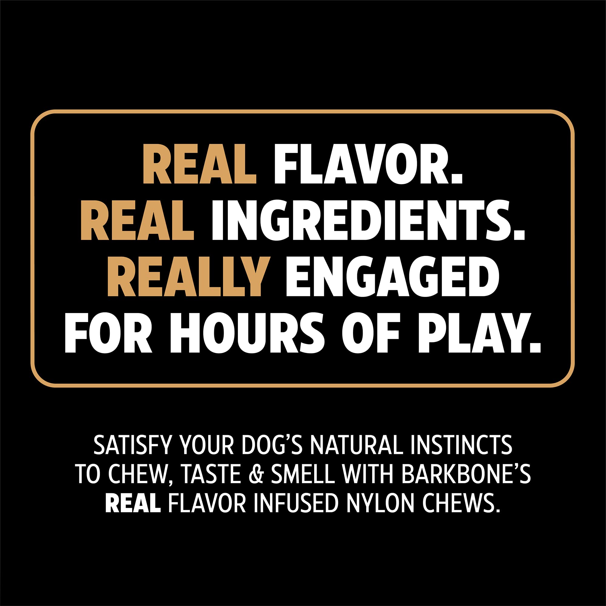 Pet Qwerks Original Barkbone - Nylon Dog Bone For Aggressive Chewers - Bacon Flavor - 7.75'
