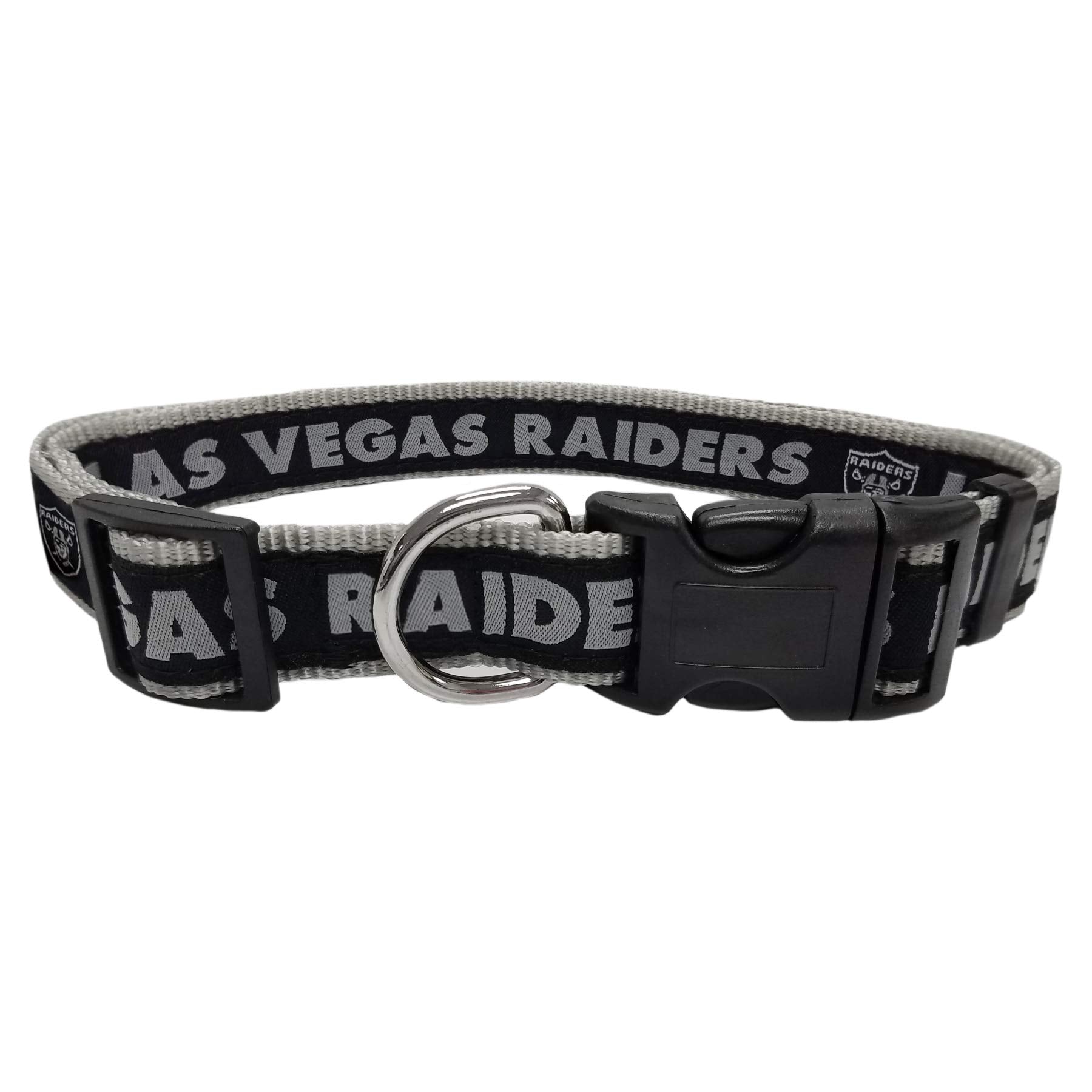 Pets First NFL Raiders Licensed PET COLLAR, Large - Heavy-Duty, Strong, and Durable Dog Collar. Available in 31 Football Teams a