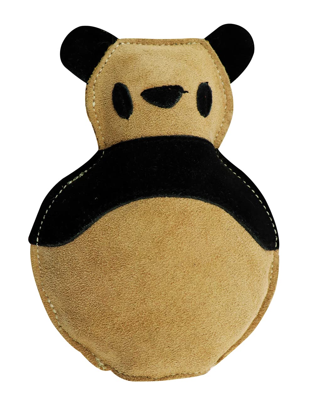 Pawpourri Premium Panda Design Natural Suede Leather Chew Toy For Adult Dogs, Puppies, Cats | Tough, Durable And Fun | Chewing I