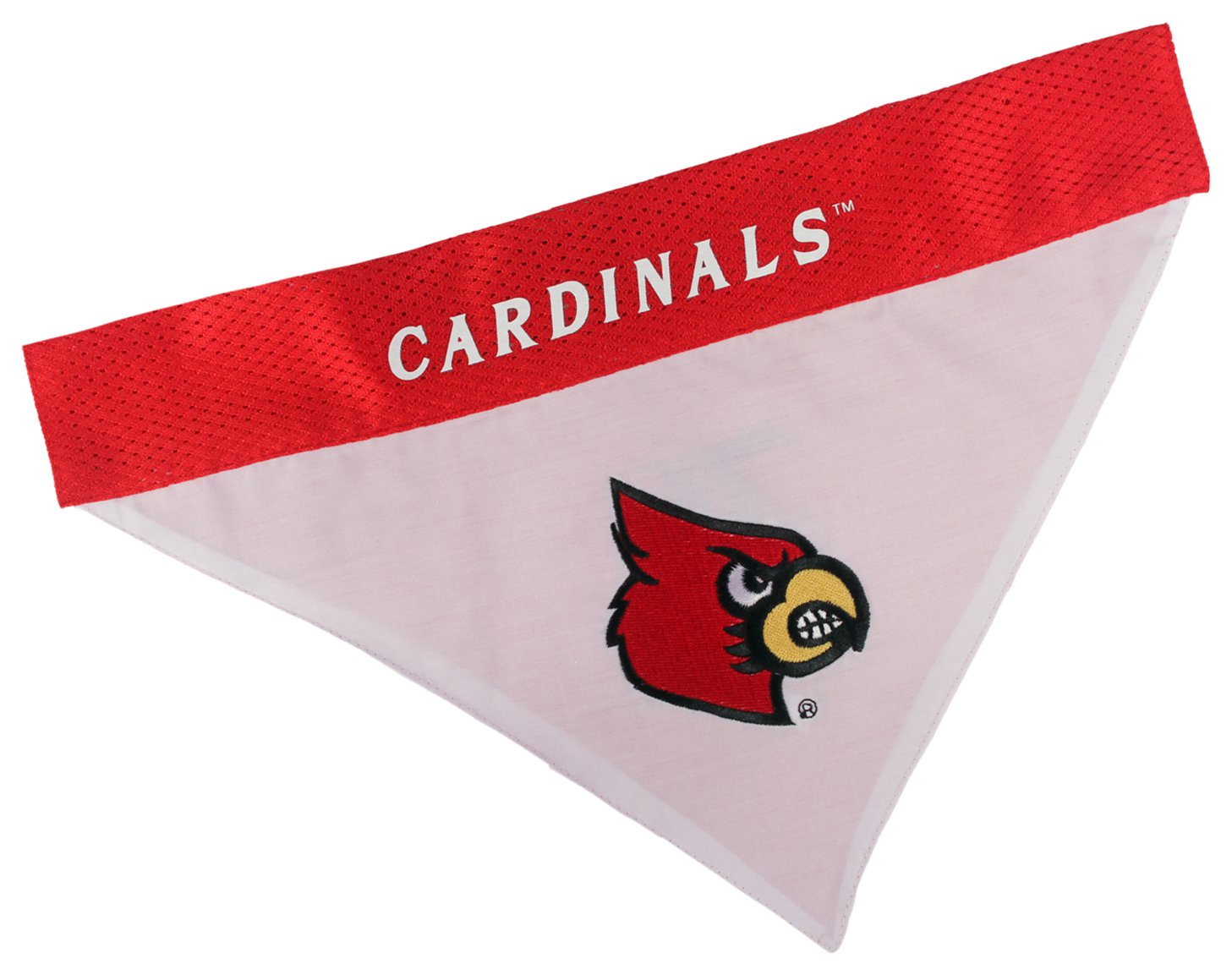 Pets First Collegiate Pet Accessories, Reversible Bandana, Louisville Cardinals, Small/Medium