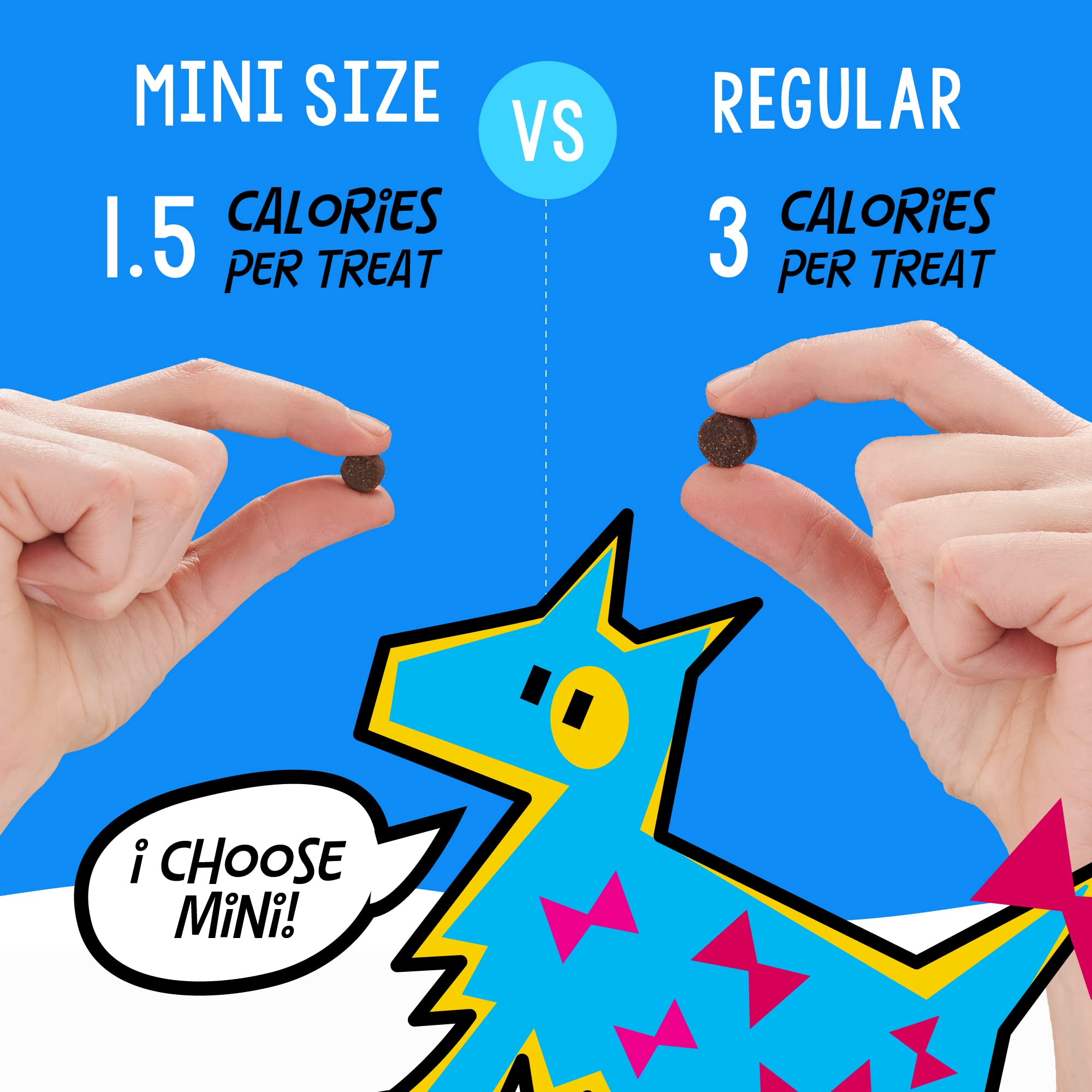 Crazy Dog Mini Train-Me! Training Treats 4 oz. Pouch, Beef Flavor, with 200 Treats per Bag, Recommended by Dog Trainers