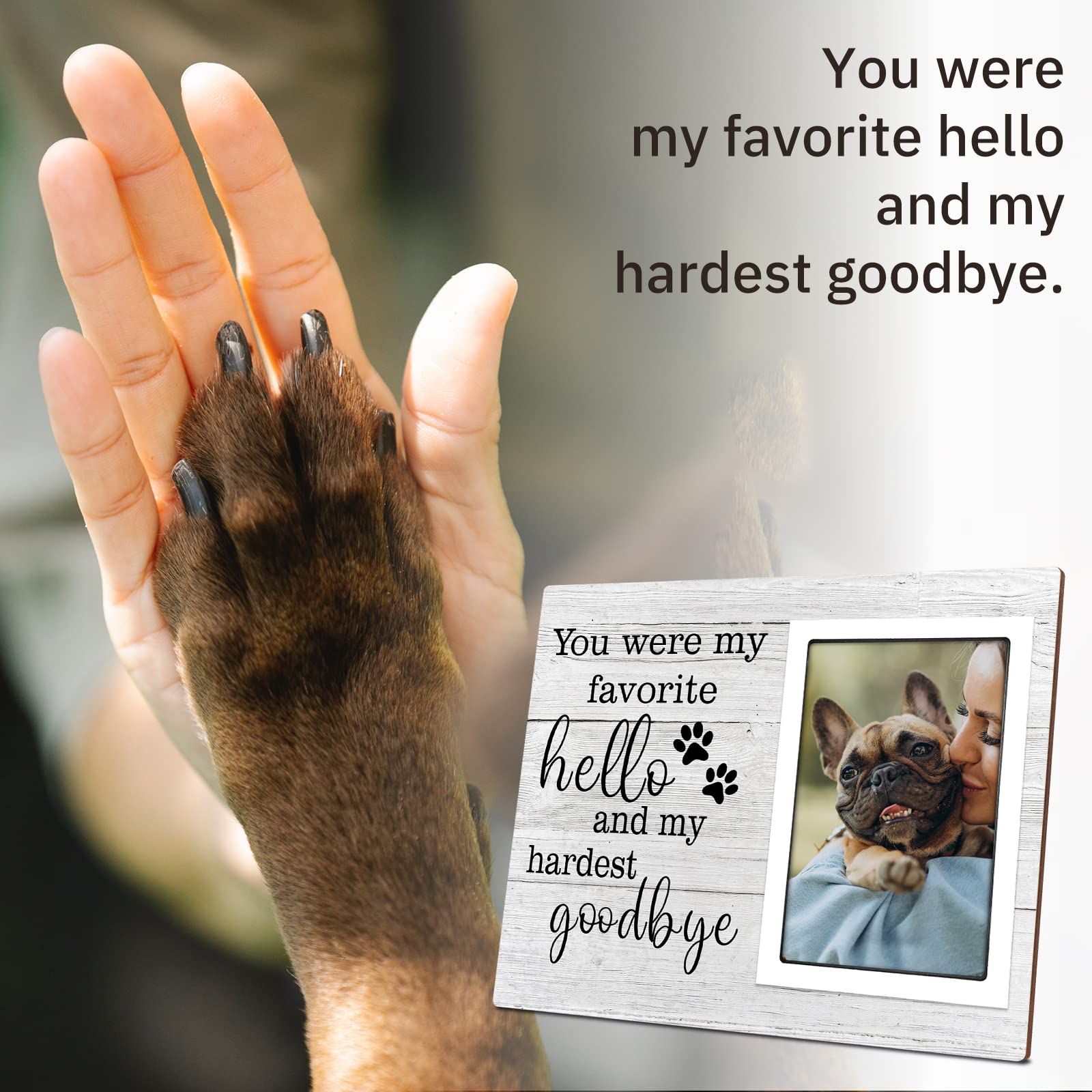 SteadStyle Dog Memorial Gifts for Loss of Dog, Pet Memorial Gifts, Sympathy Gifts for Loss of Dog, Pet Remembrance Gift, Dog Pic