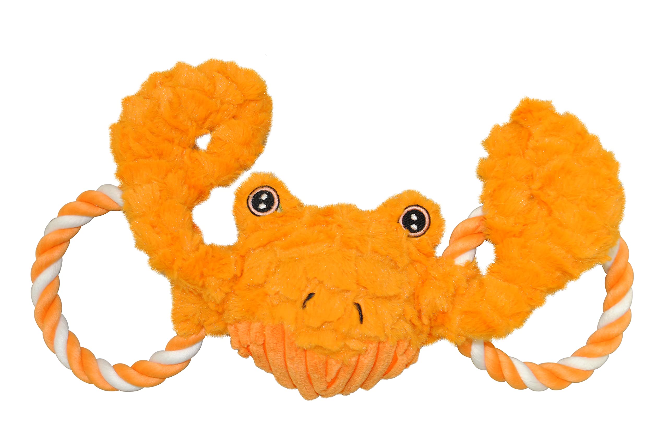 Jolly Pets Jolly Tug-A-Mal Crab Tug/Squeak Toy, Medium, Crab (Jta63)