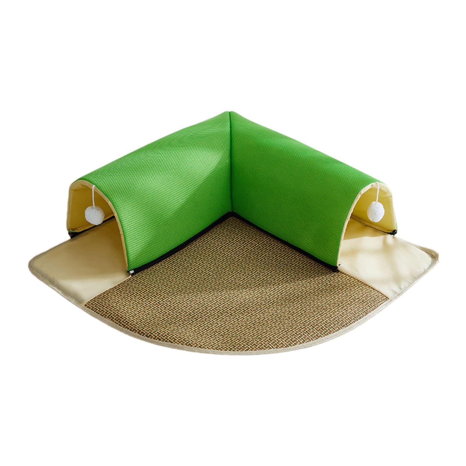The Style Sutracat Tunnel Bed Running Cat Toys Pets Play Tunnel Cats Cave For Home Cats Green|Pet Supplies | Cat Supplies | Toys