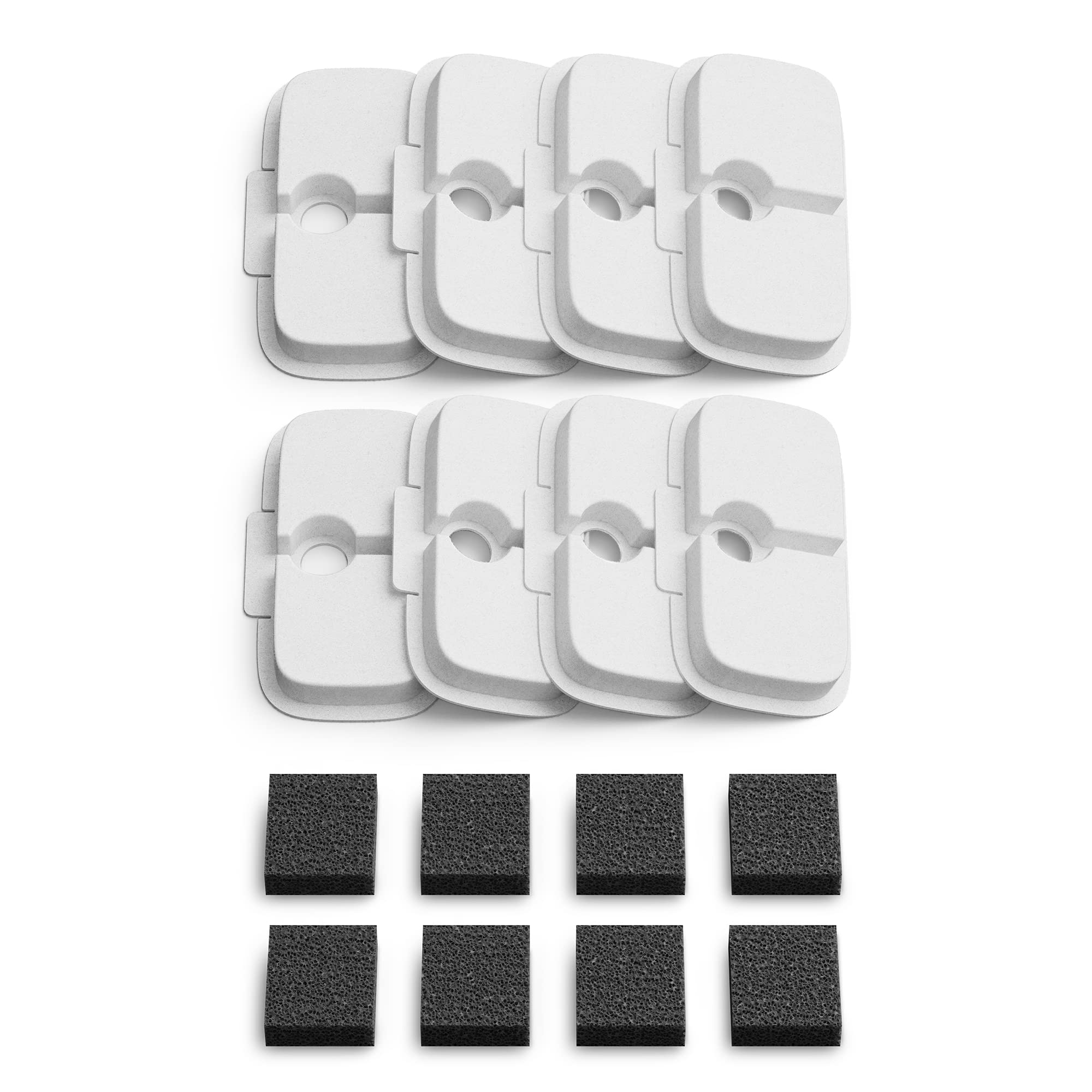 Petlibro 8 Packs Replacement Filters For Dockstream Cat Water Fountain Plwf005 Plwf115 Plwf105, 4 Months Set Of Replacement Filters For Ultra Quiet Pet Water Fountain