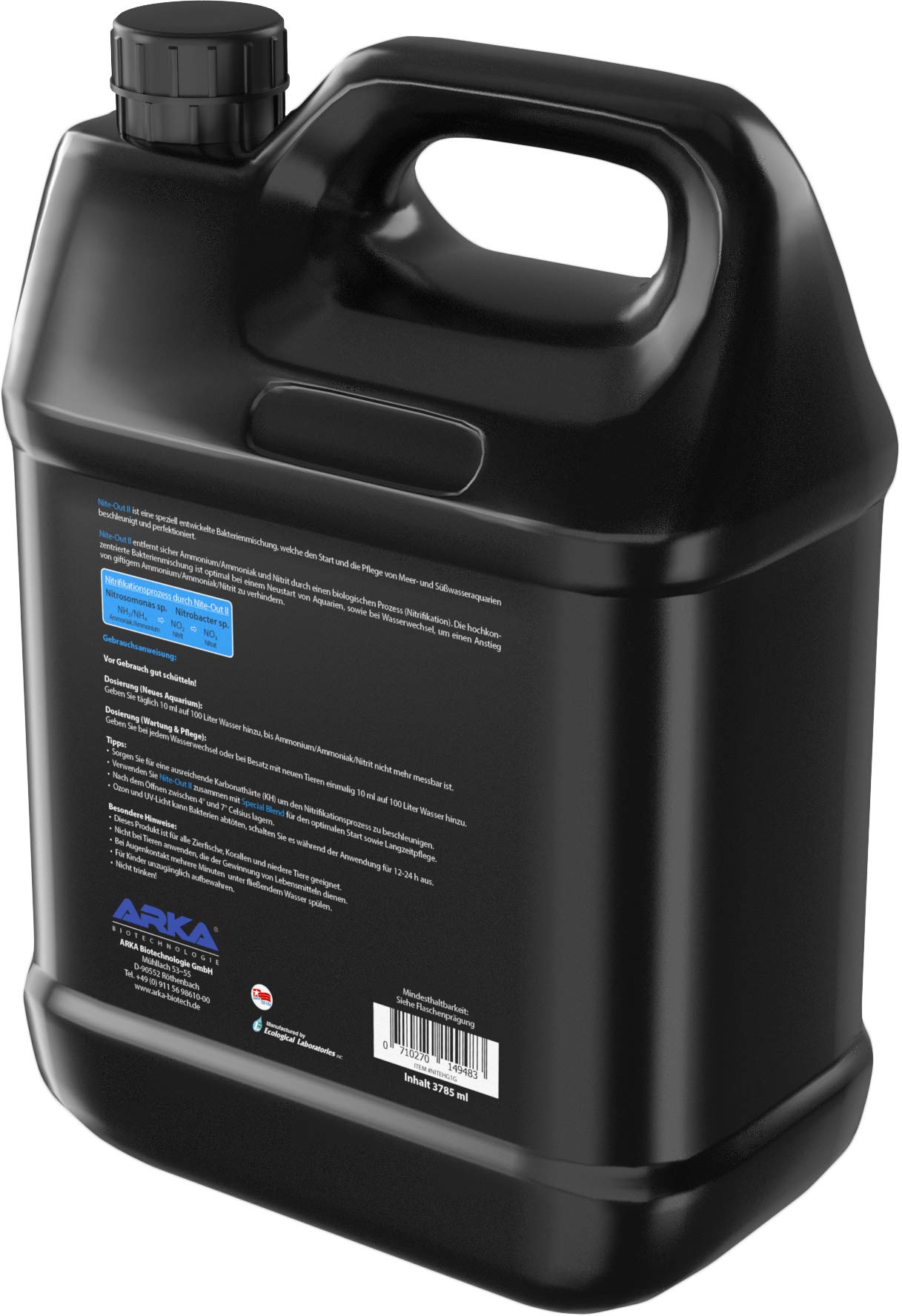 MICROBE-LIFT NITEH64 Nite-Out II Aquarium Cleaner, Rapid Ammonia & Nitrite Reduction, 64 Ounces, Freshwater/Saltwater, Black