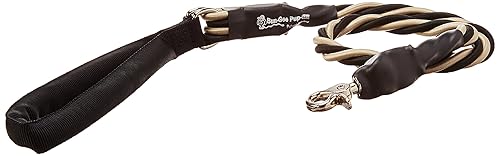 Bungee Pupee X-Large Leash - Durable Nylon, Gold/Black, Model BQ402L