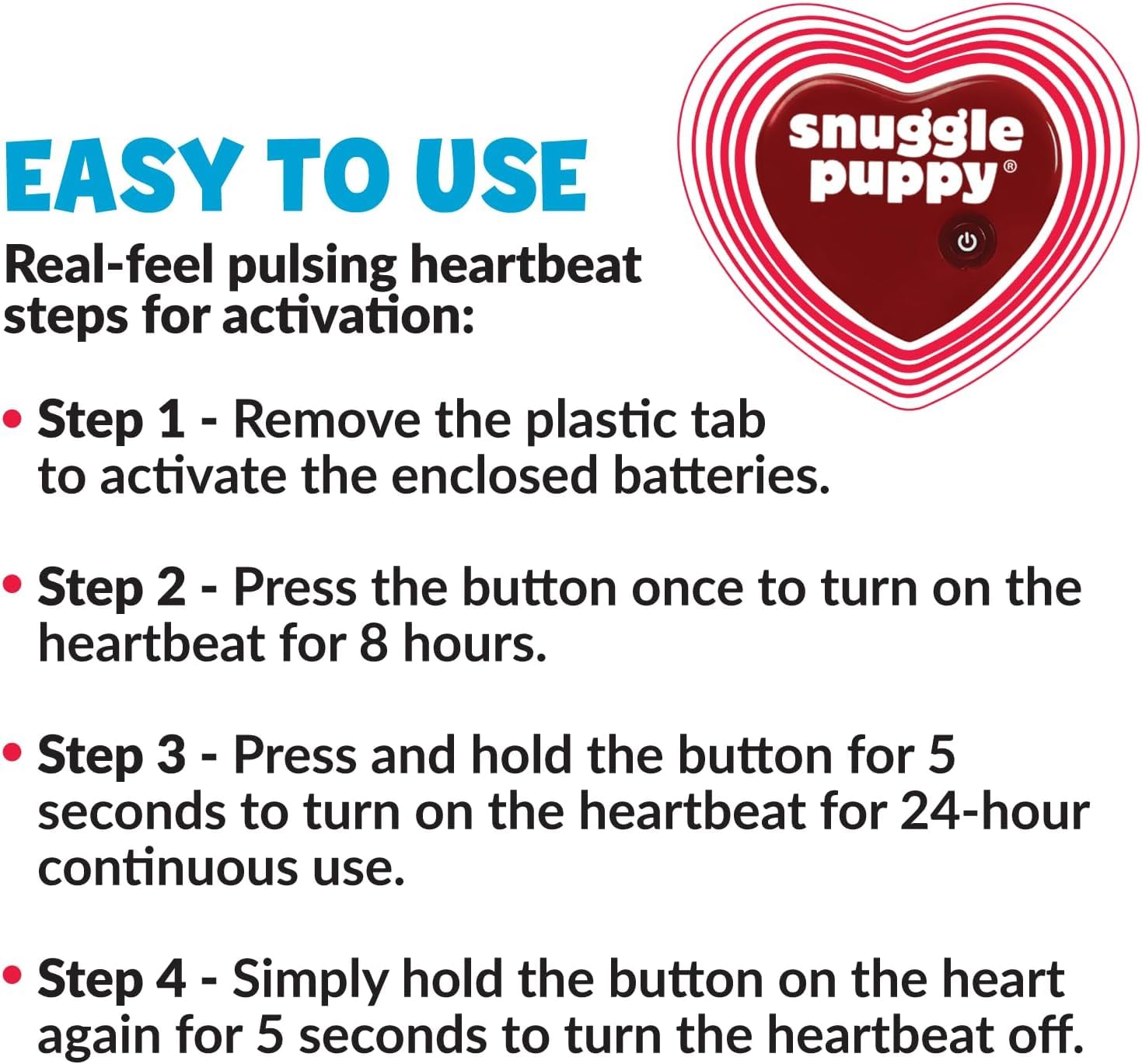 Original Snuggle Puppy Toys - Heartbeat Puppy For Dogs - Pet Anxiety Relief And Calming Aid - Comfort Dog Toys For Behavioral Tr