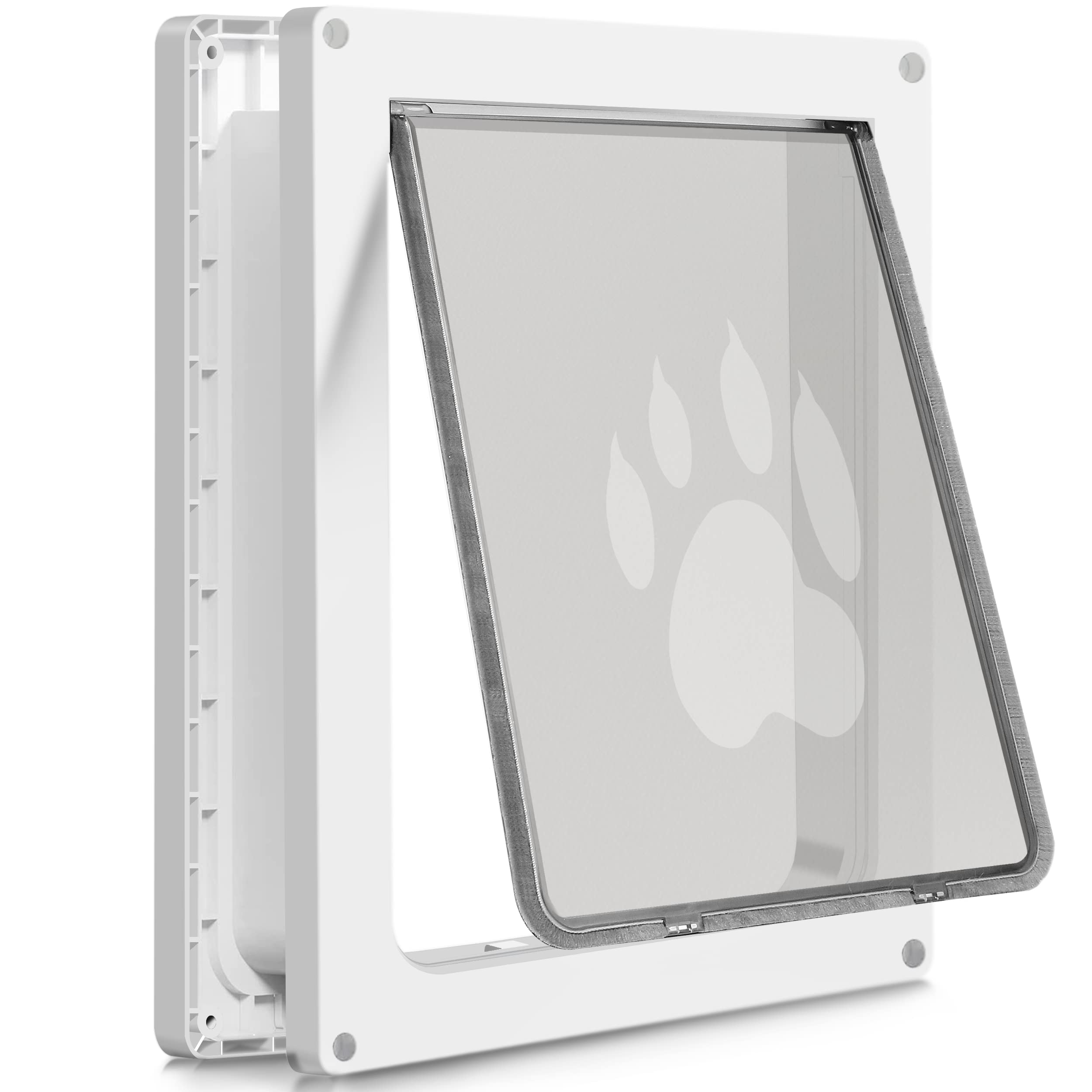 Ceesc Dog Door For Pets Up To 45 Lb, Weatherproof Pet Door For Cats And Dogs, Durable, Snap-In Closing Panel Included, Suitable 