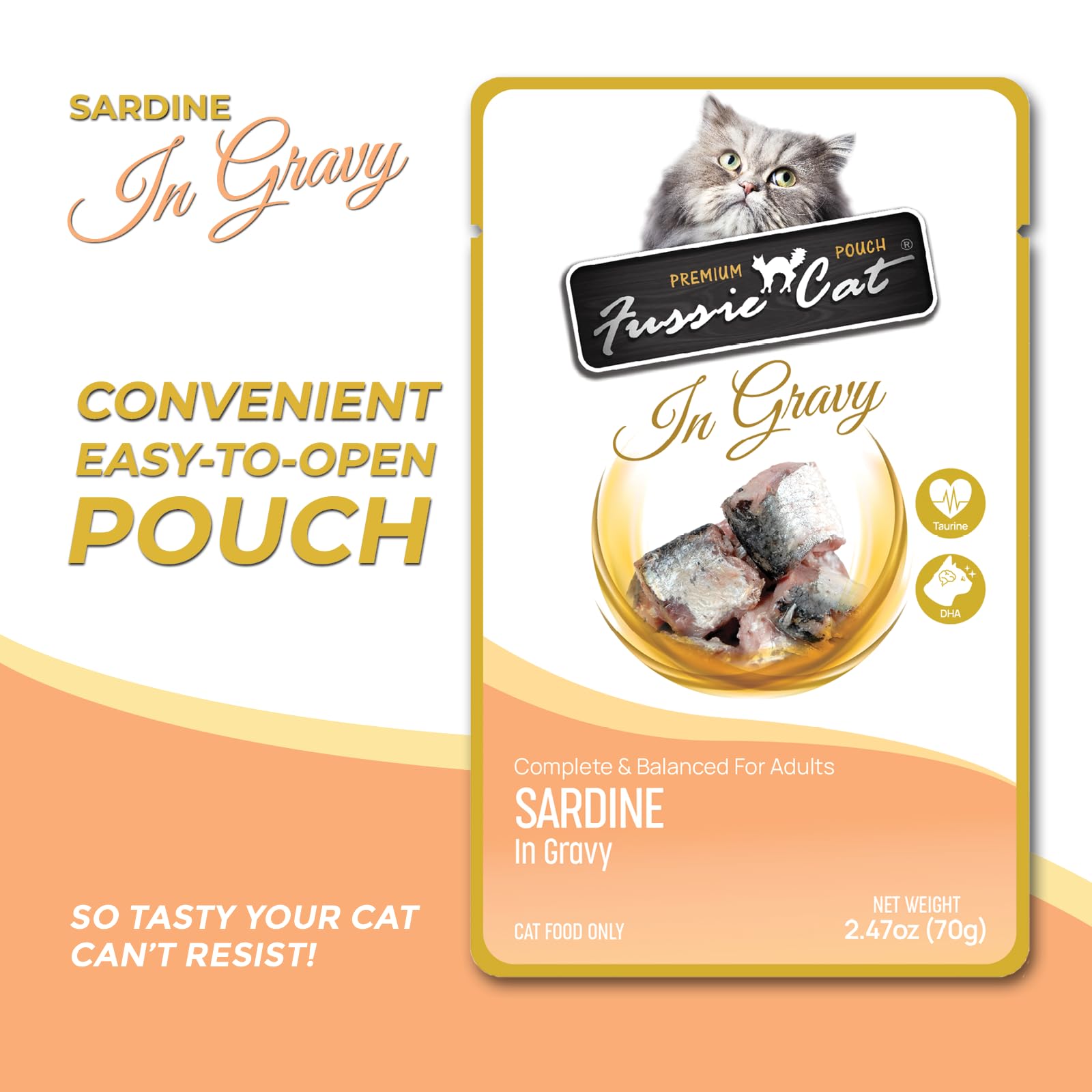 Fussie cat Premium Sardine in Gravy