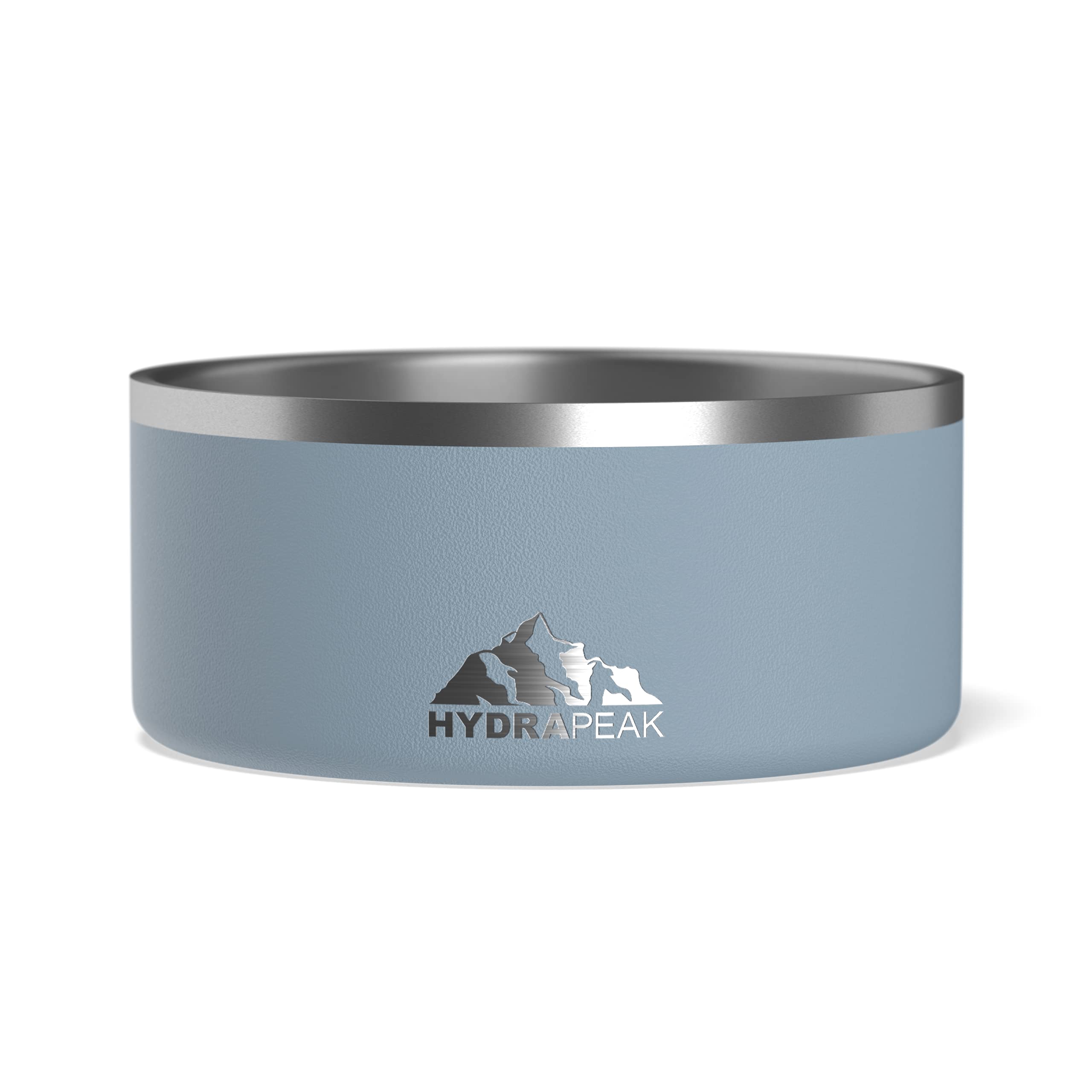Hydrapeak Dog Bowl; Non Slip Stainless Steel; Water and Food Dish; Large Sized and Small Dogs; 32oz 64oz; Multiple Sizes | 8 Cup