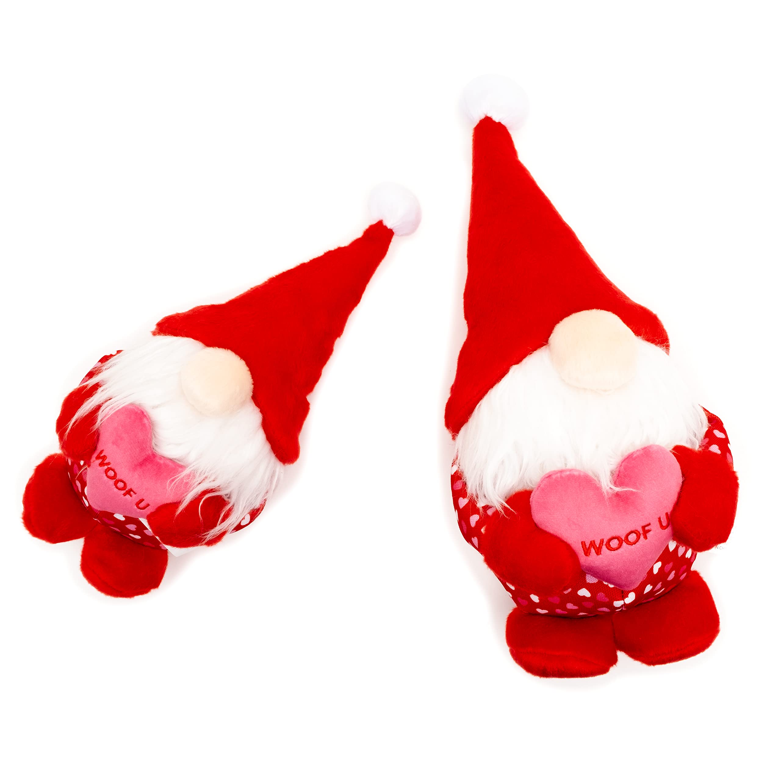 The Worthy Dog Cupid Gnome Plush Durable Dog Toy - Tug & Toss & Play - Chomp Resistant - Strongly Stitched Seams - Safe Non-Toxic Material - Engaging Play
