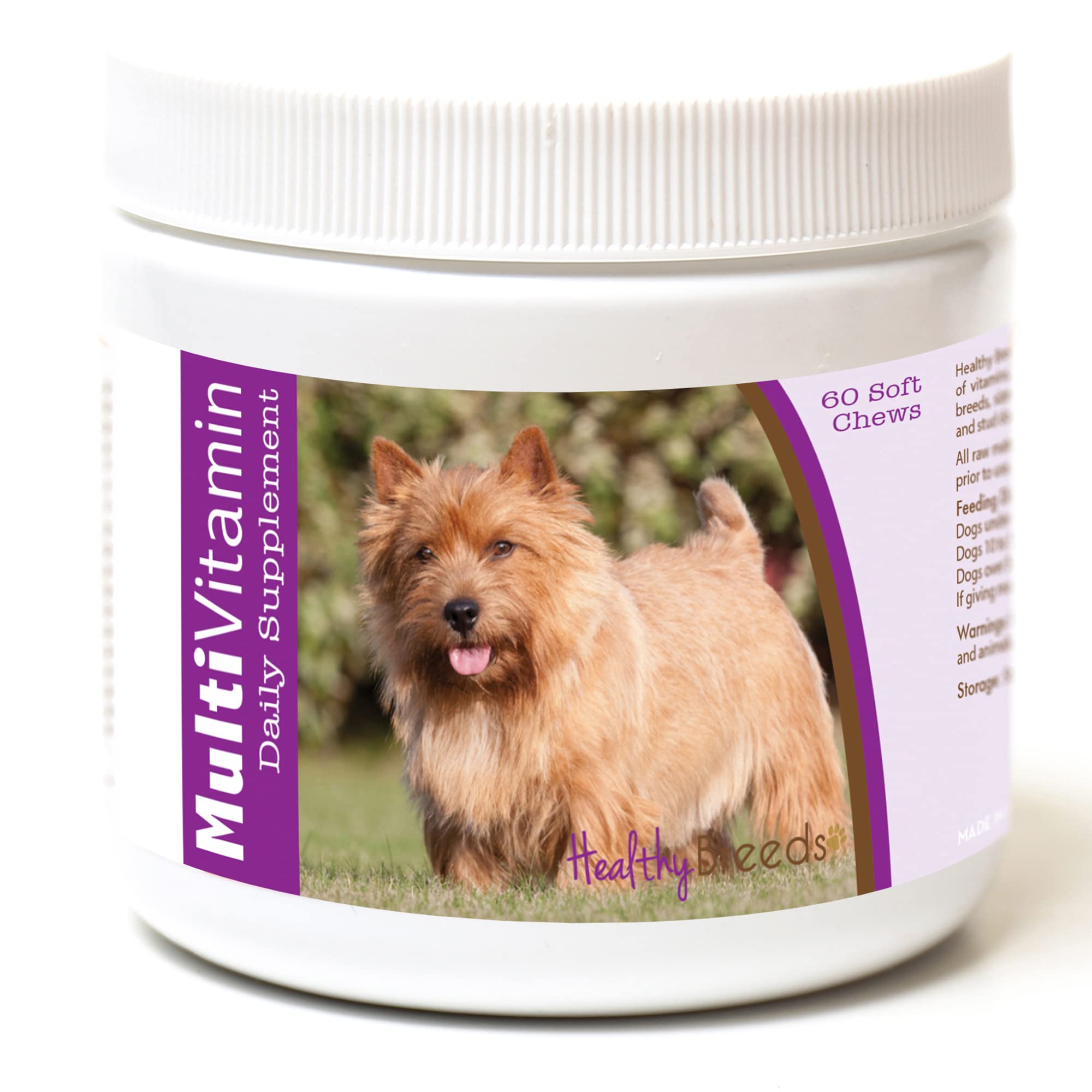Healthy Breeds Norwich Terrier Multi-Vitamin Soft Chews 60 Count