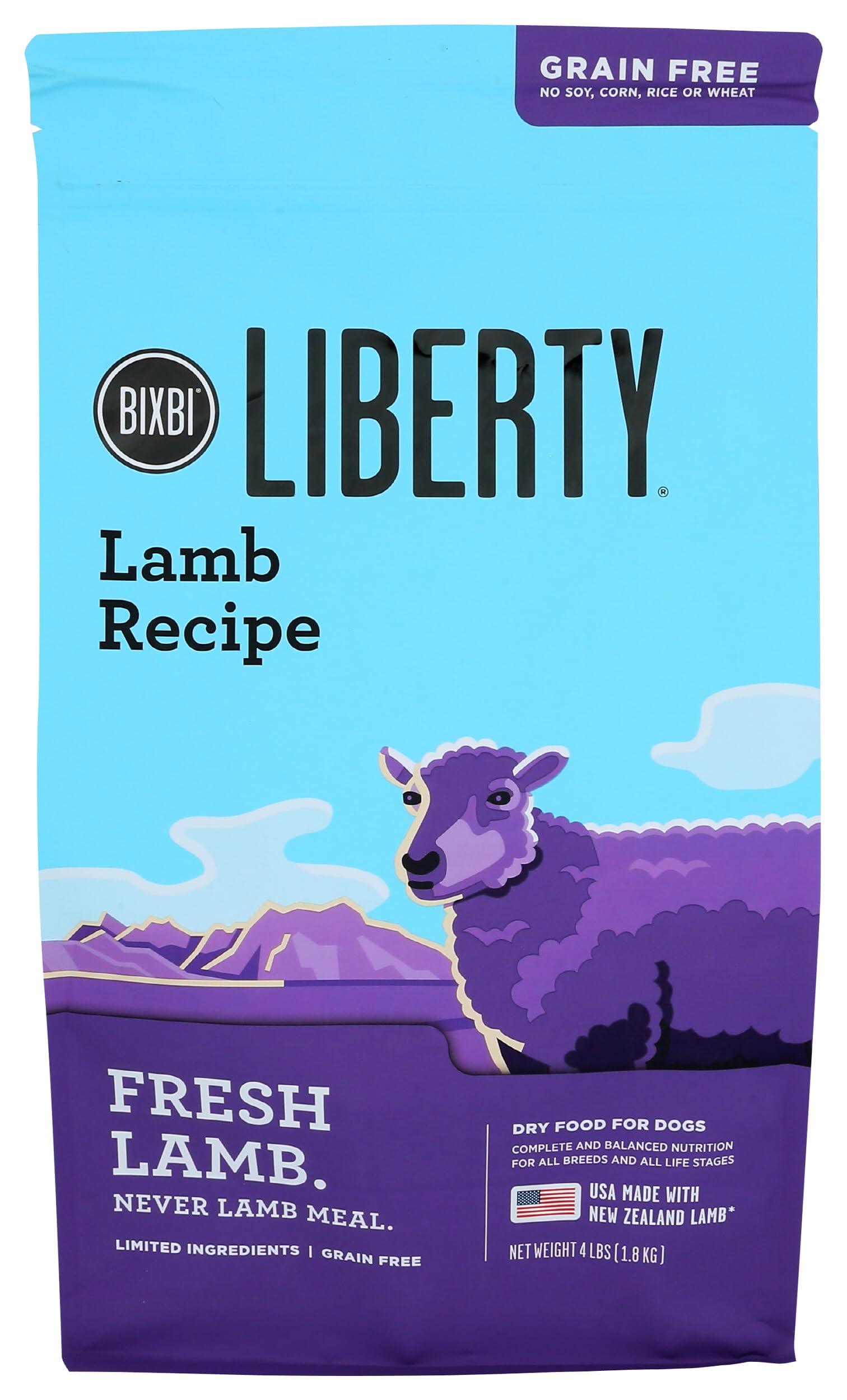 BIXBI Liberty Fresh with Lamb Dog Food, 64 OZ