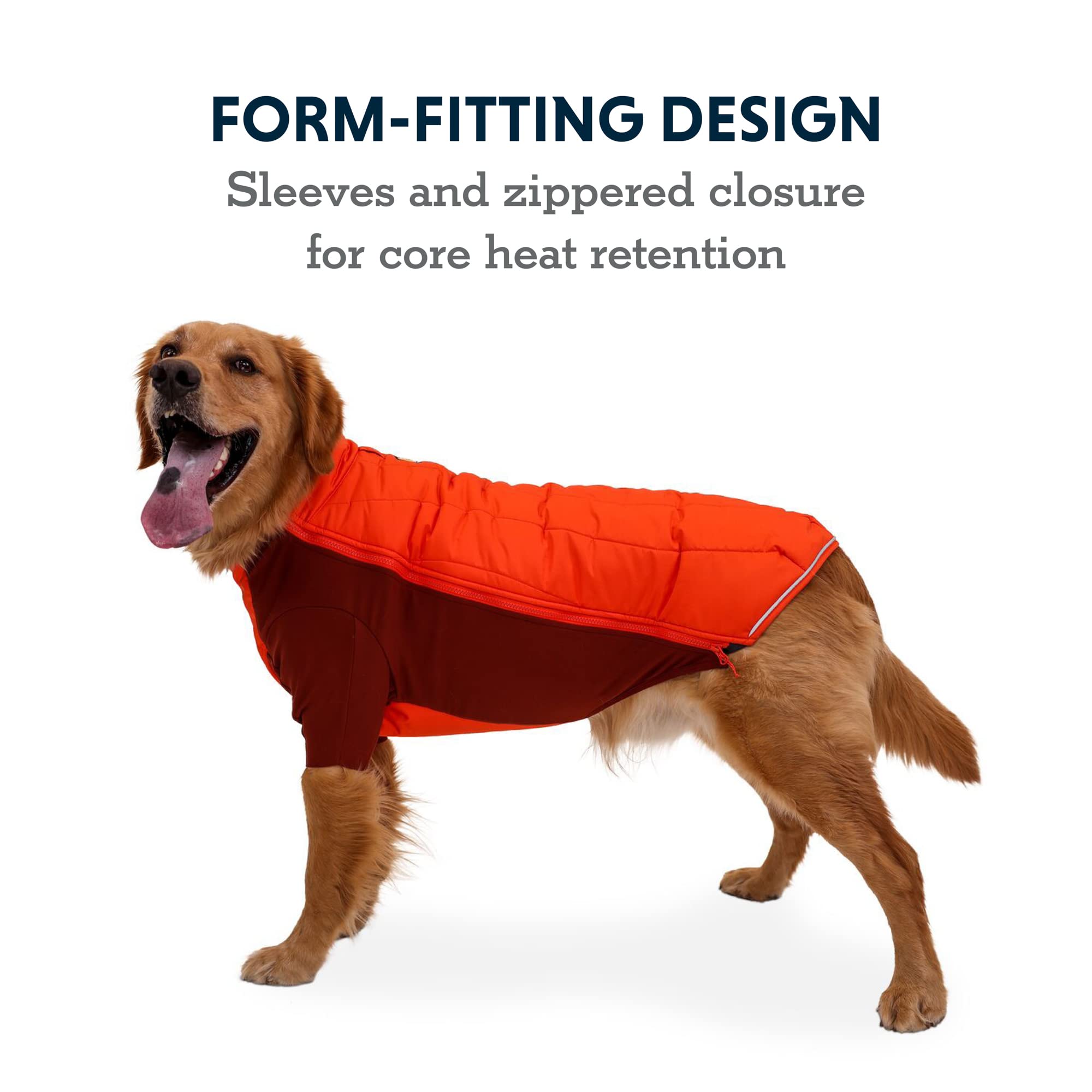 Ruffwear, Furness Dog Jacket, Snow, Ice And Extreme Cold Protection, Red Sumac, X-Small