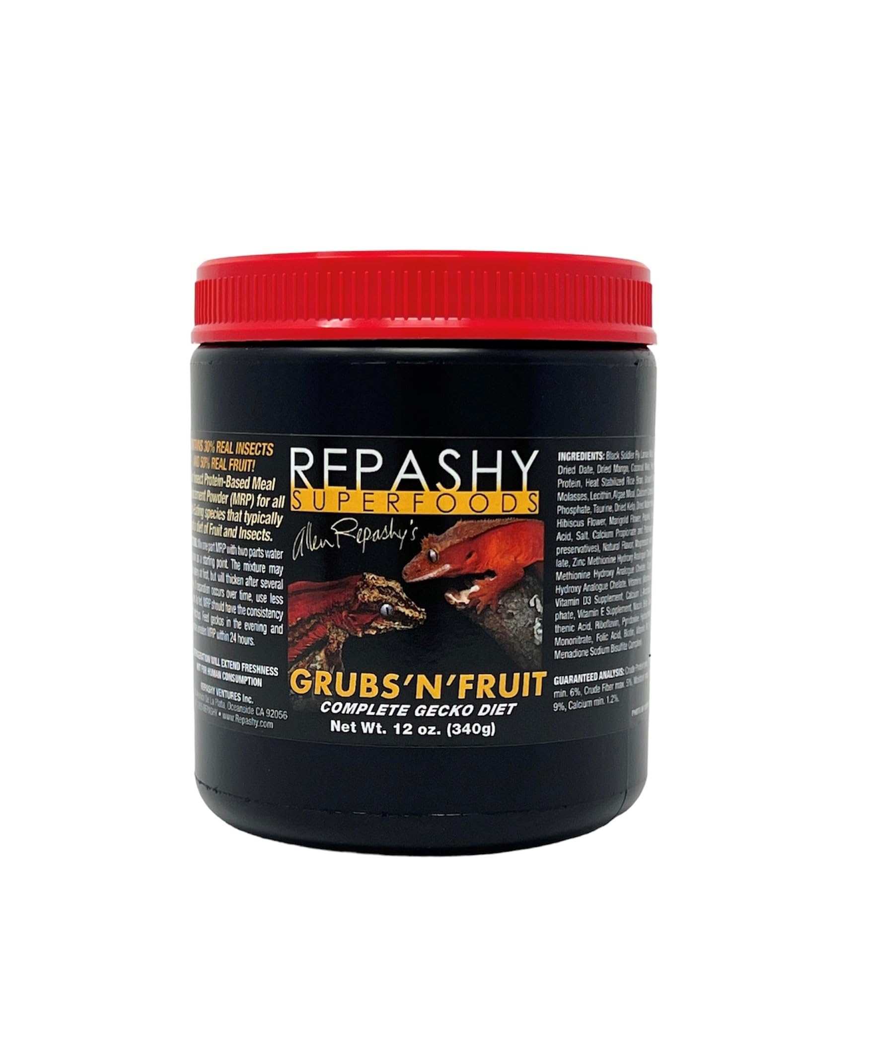 Repashy Grubs N Fruit Crested Gecko Diet 12 Oz (3/4 lb) JAR