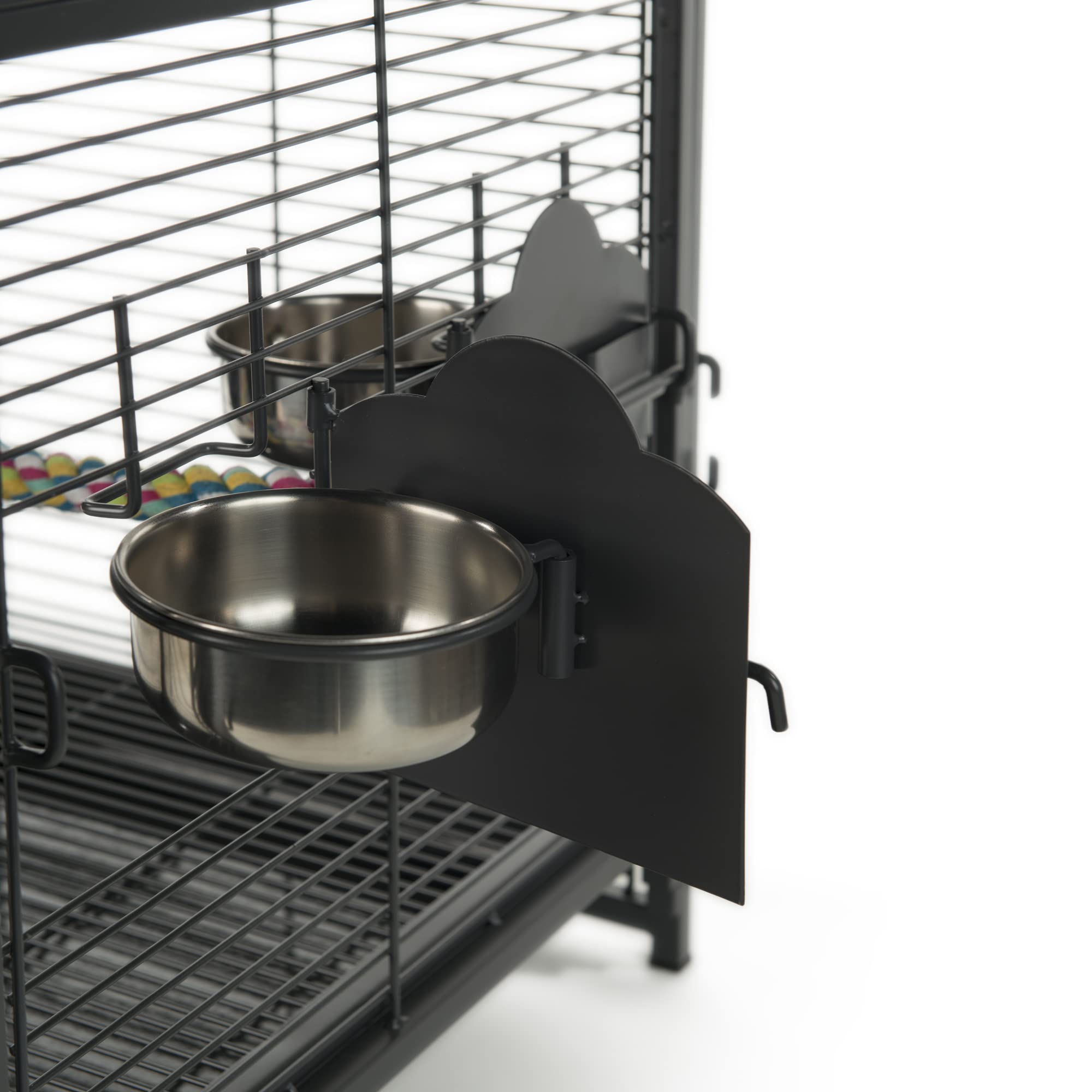 Prevue Pet Products Travel Carrier for Birds, Black 18.8L x 14.9W x 18.0H