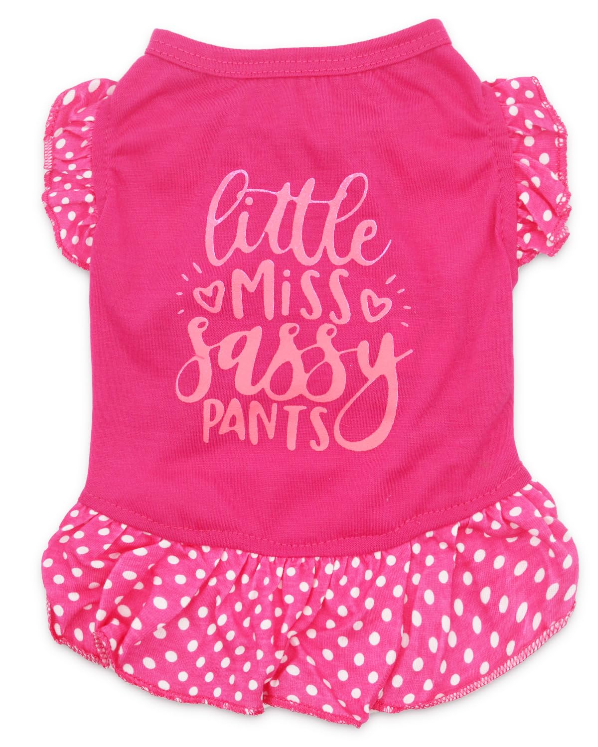 Cute Dresses For Girl Dogs Small Dog Dress Cat Female Summer Clothes Girls With Little Miss Sassy Pants Print, Xs