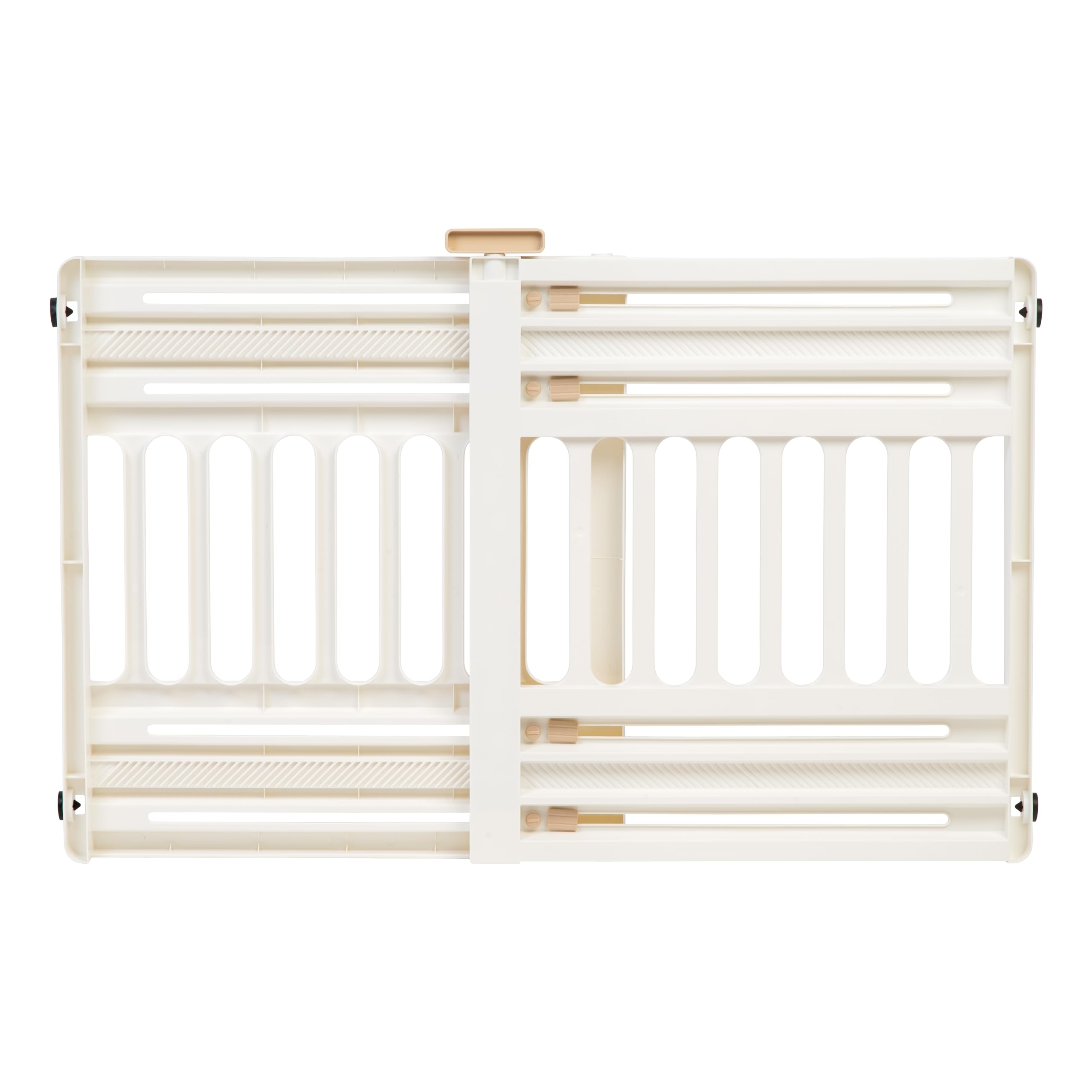 Iris Usa 24'- 39' Dog Gate, Plastic Pet Gate Indoor, Expandable, Portable Dog Gate For Doorways, 25' H, White
