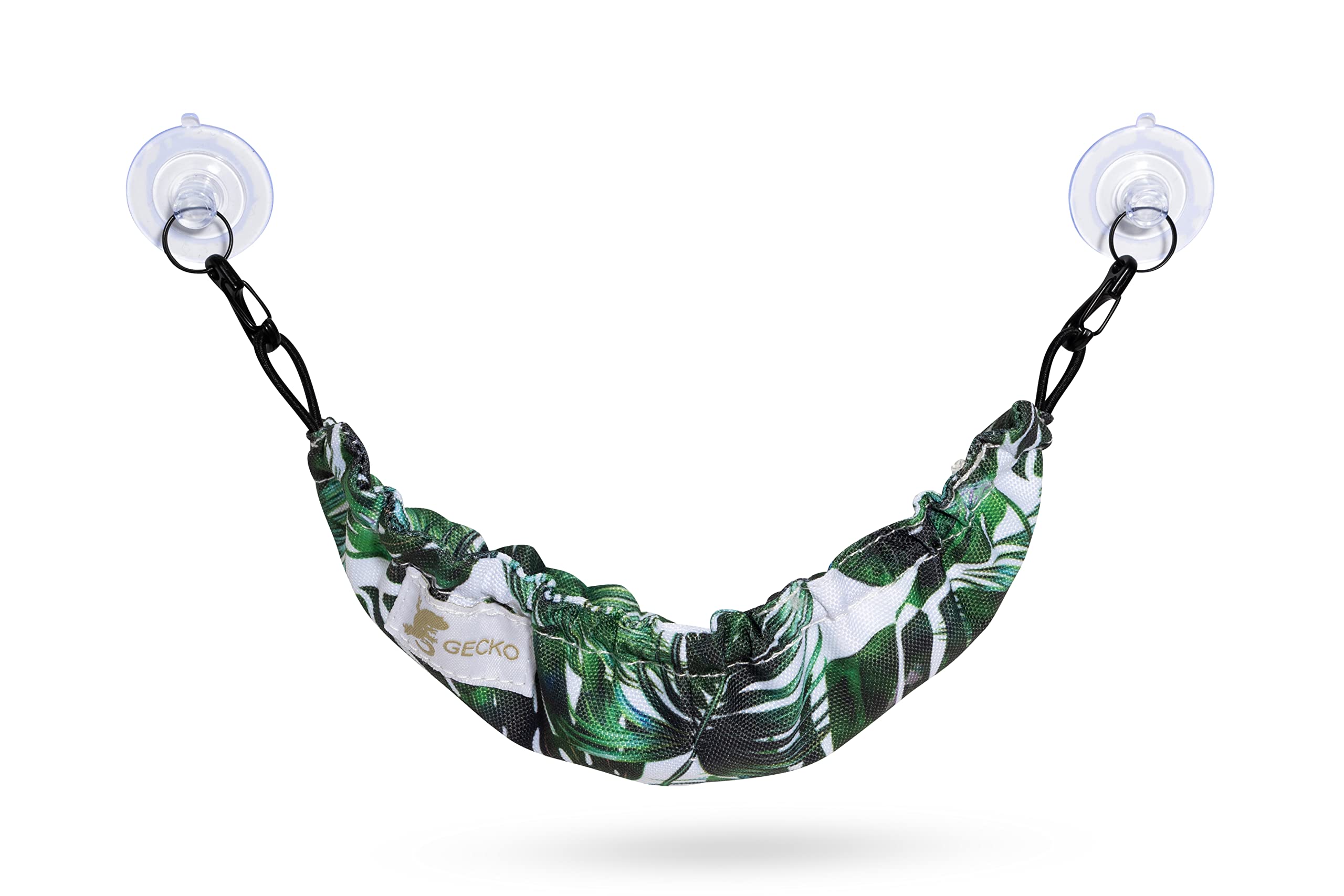 Generic Crested Gecko Tank Accessories - Reptile Hammock, 100% Polyester, 7.5"x2", Tie Dye with Suction Cups